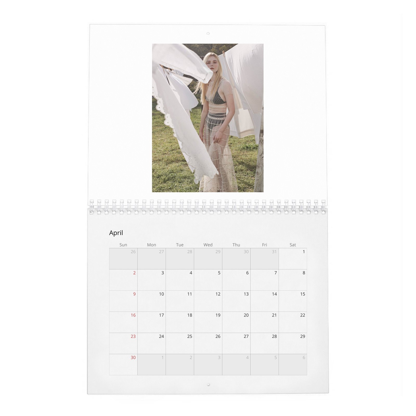 Elle Fanning - Heavenly Creature 2027 Wall Calendar