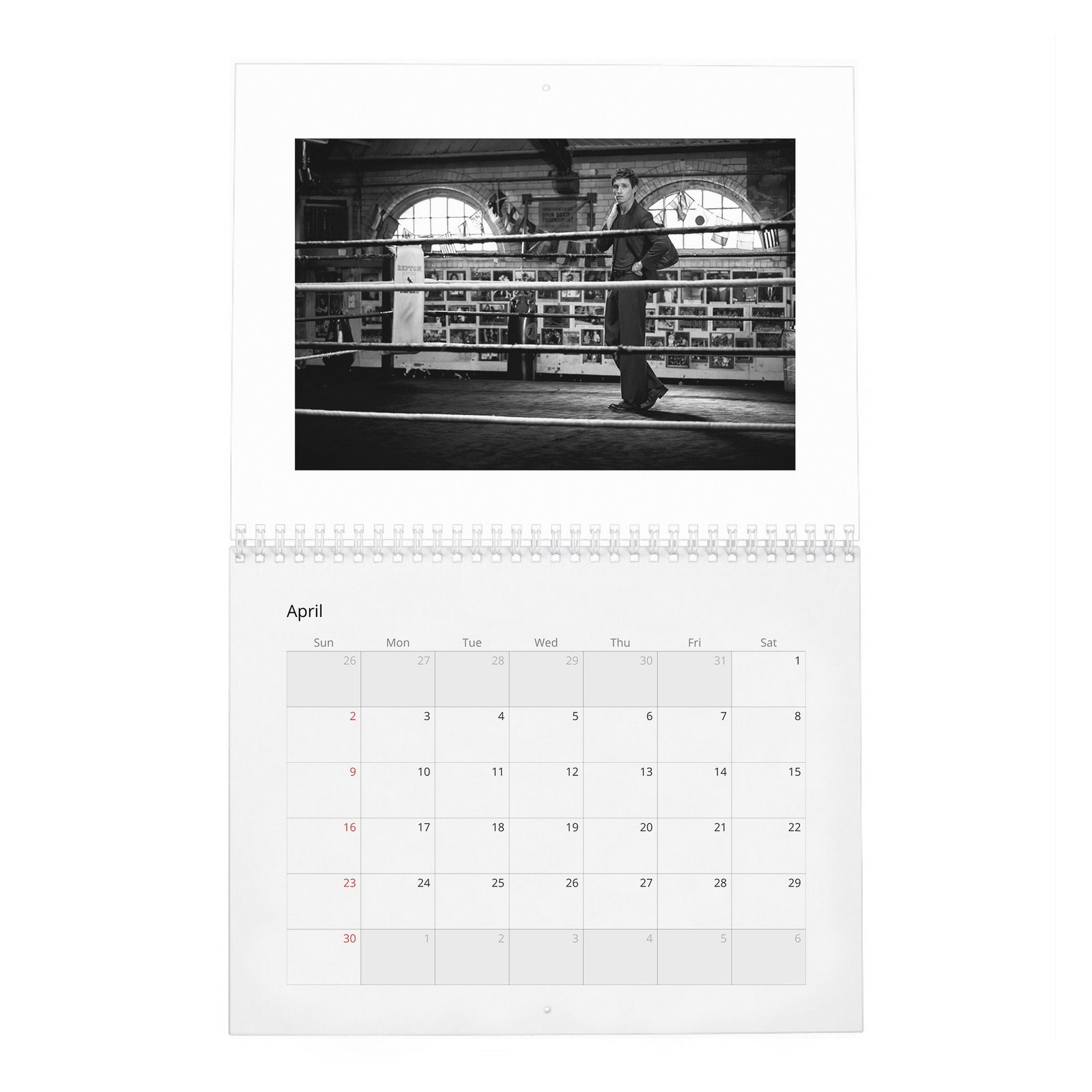 04 Eddie Redmayne - Rare Talent 2027 Wall Calendar