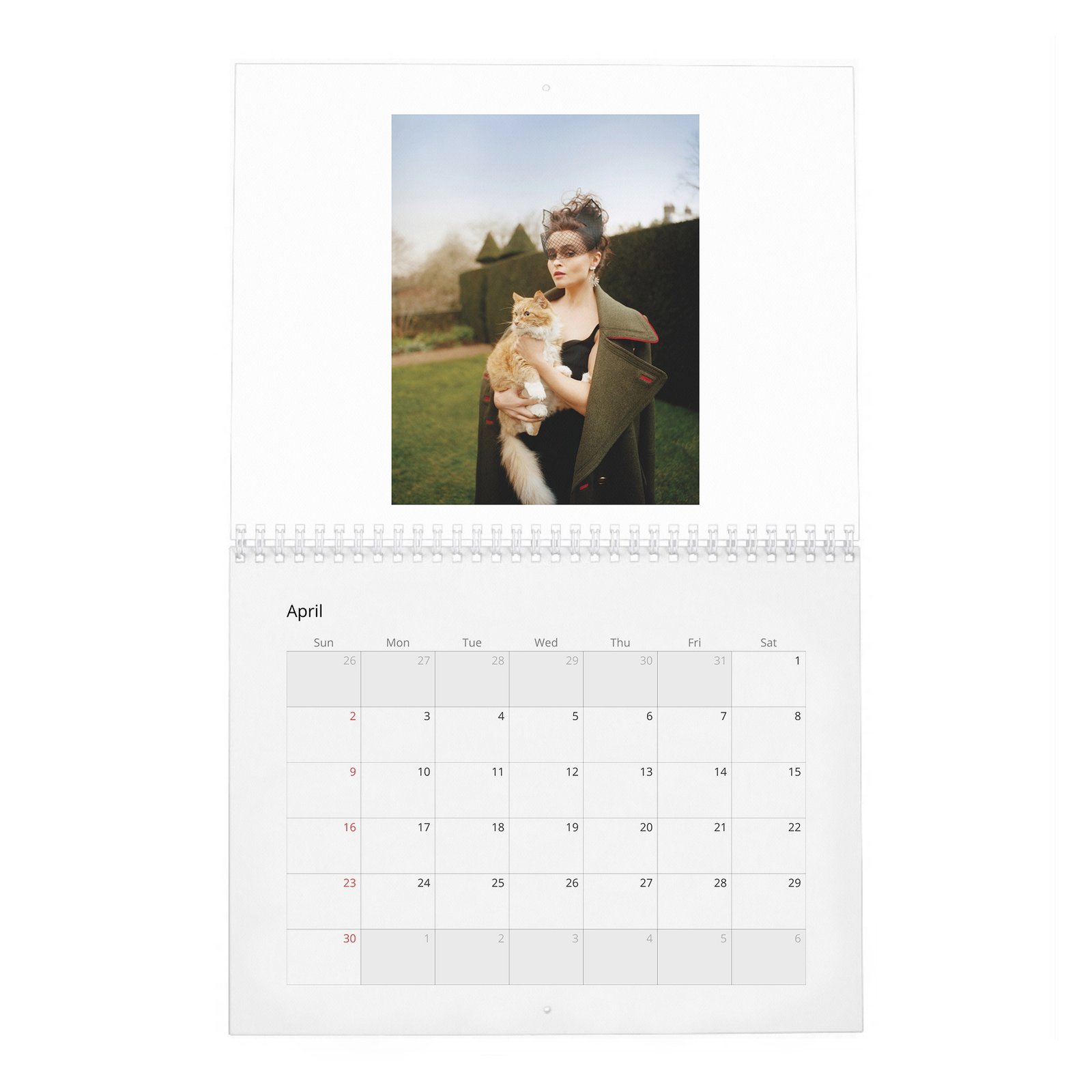 04 Helena Bonham Carter - Queen Of Wonderland 2027 Wall Calendar