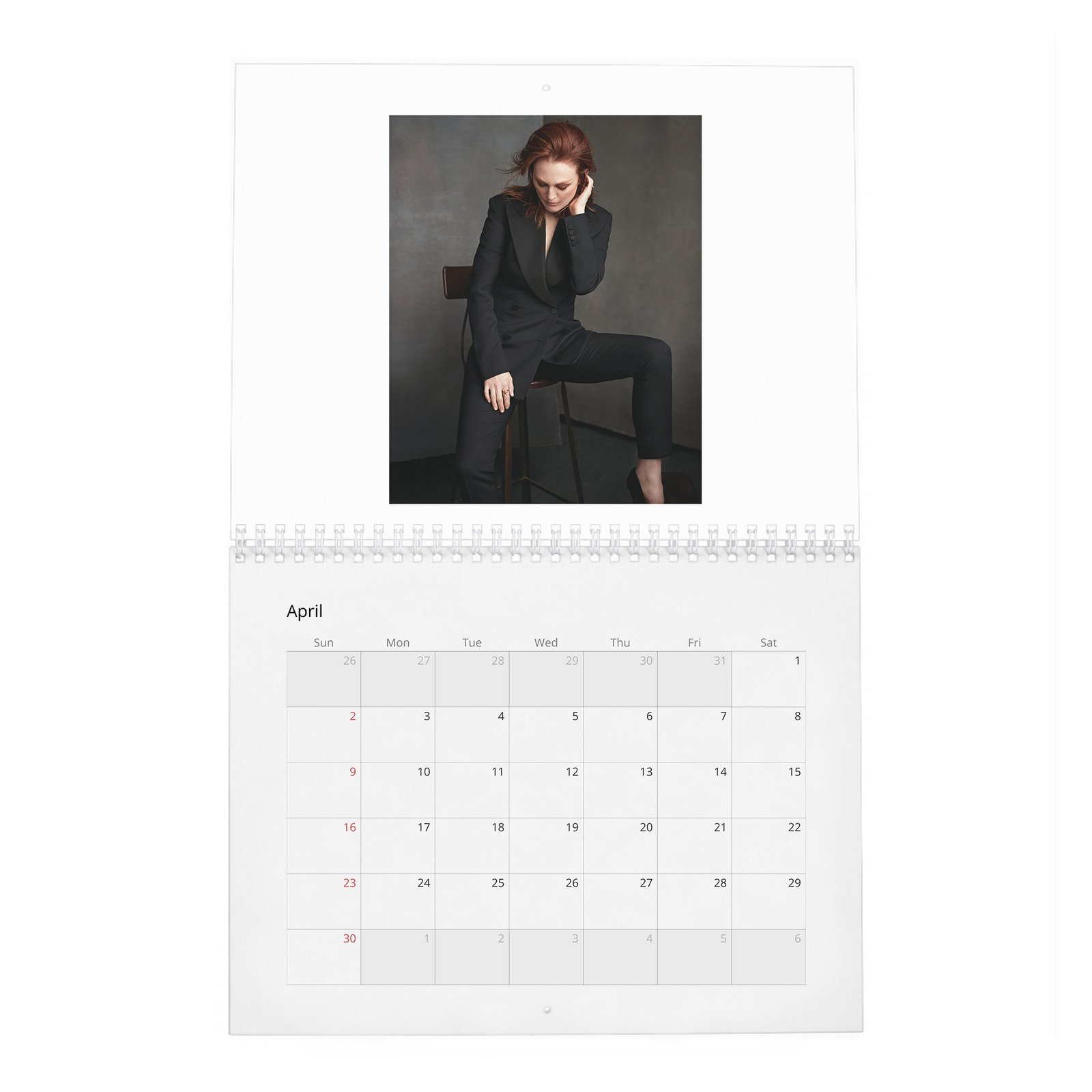 04 Julianne Moore - A Singular Woman 2027 Wall Calendar