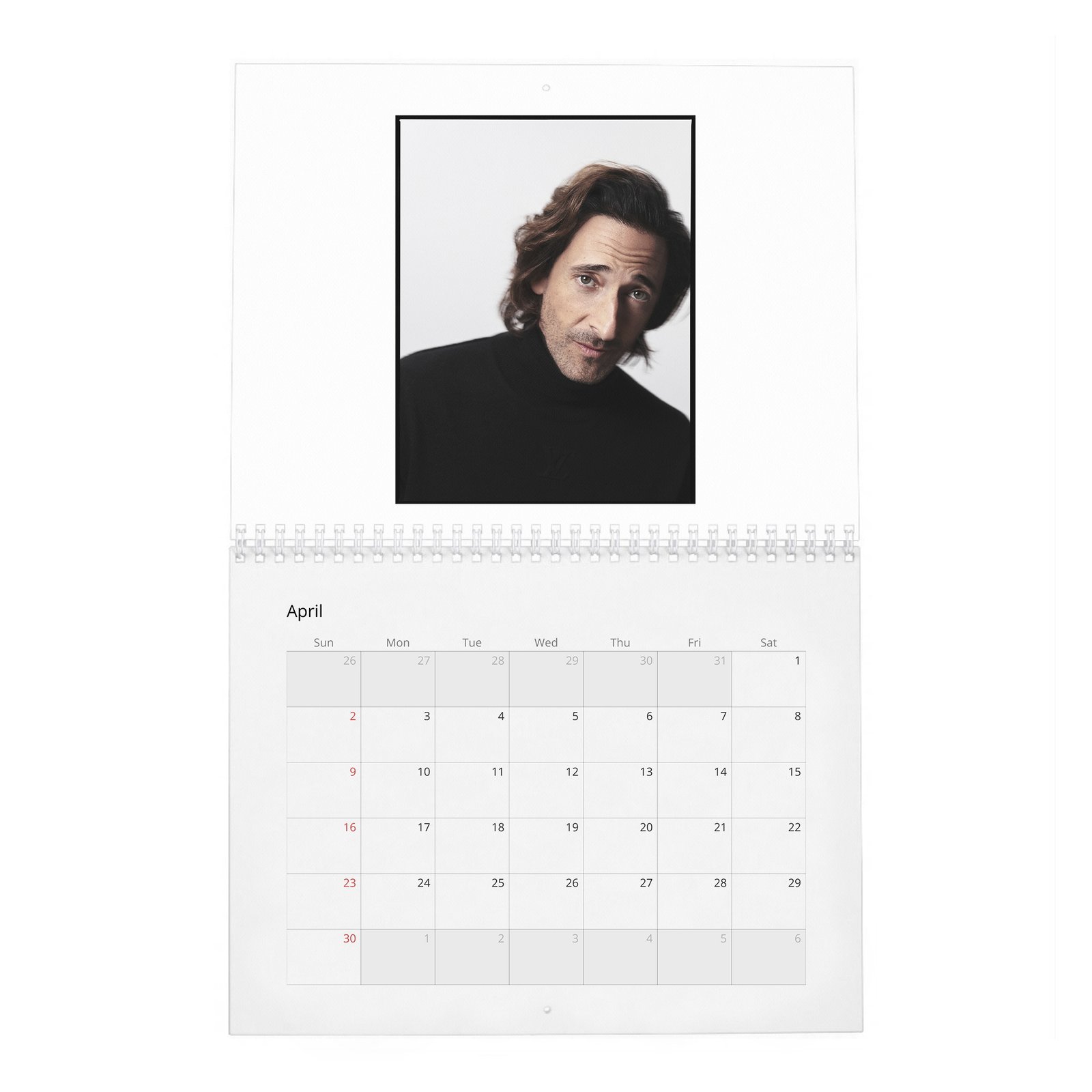 04 Adrien Brody - The Amazing Adrian 2027 Wall Calendar