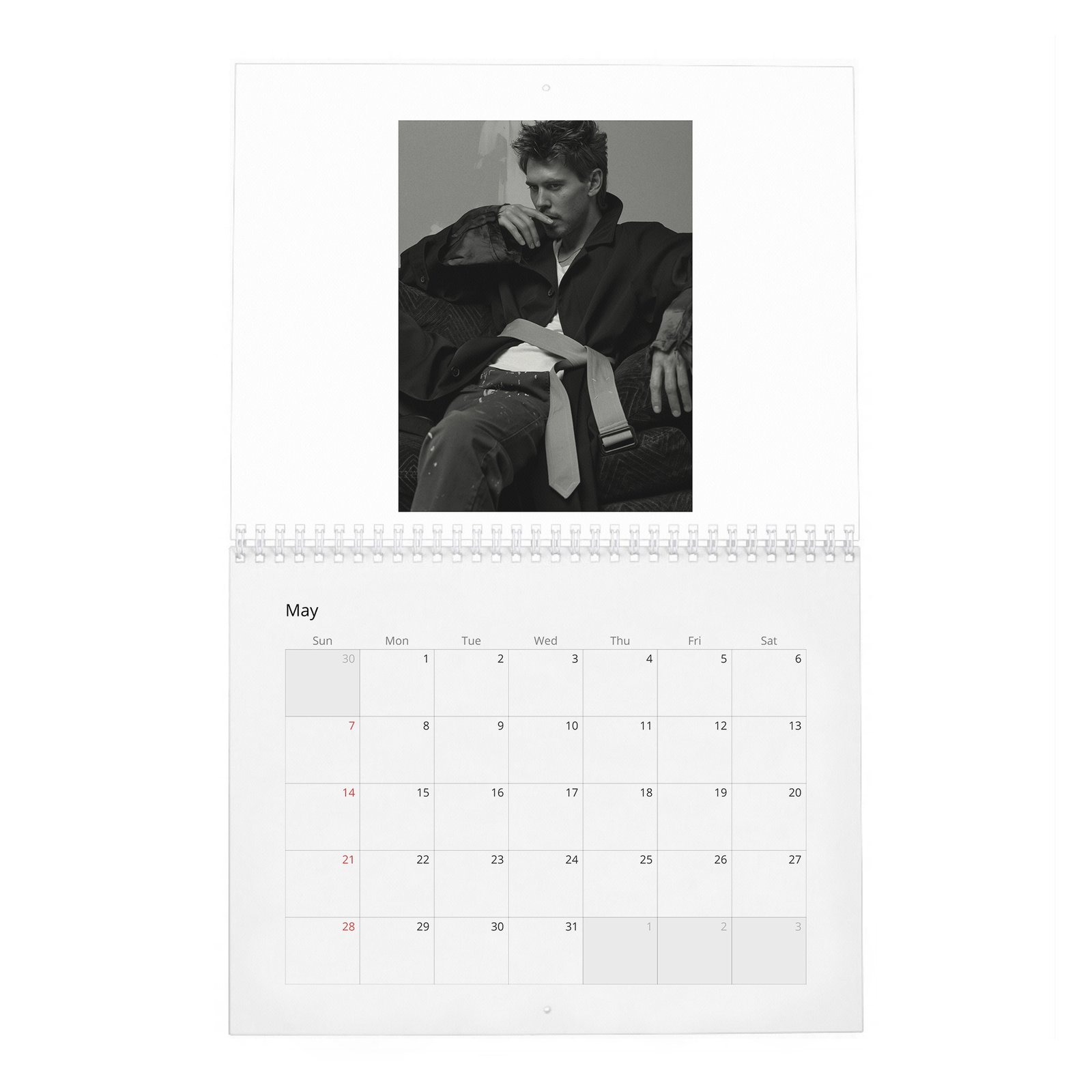 05 Austin Butler - Never Backs Down 2027 Wall Calendar