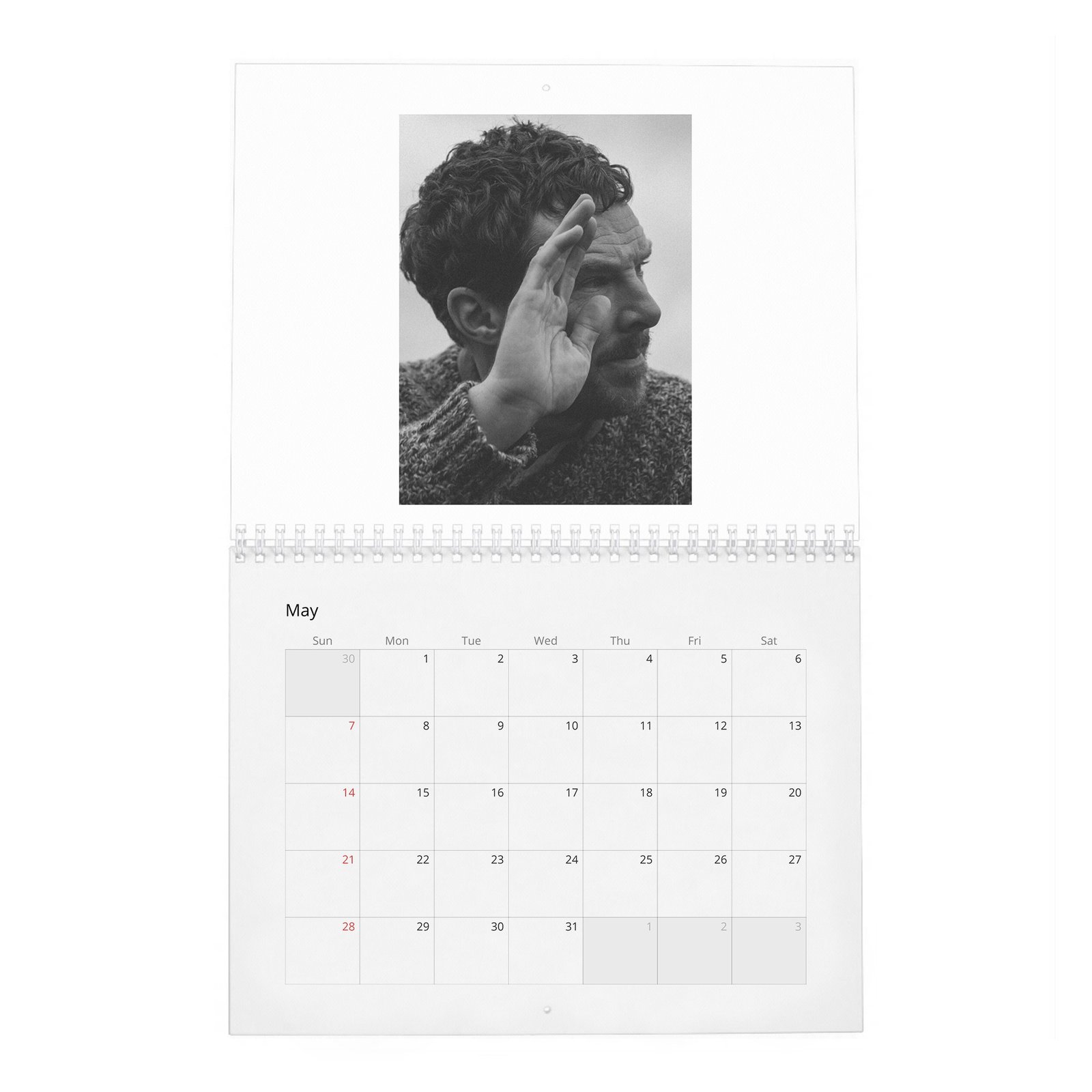05 Benedict Cumberbatch - Monsters Among Us 2027 Wall Calendar