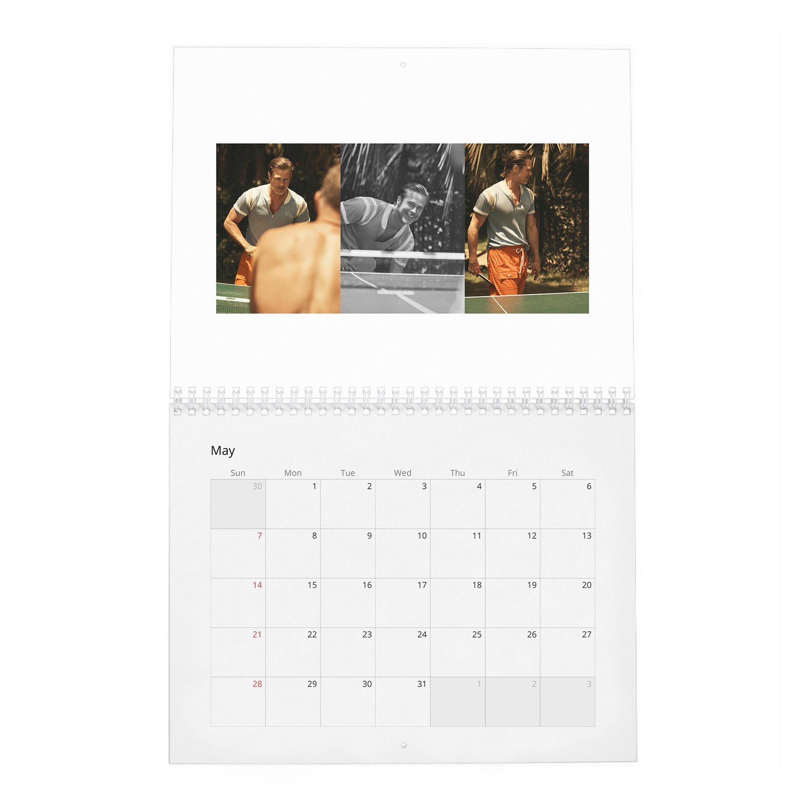 05 Brad Pitt - The Eternal Cool 2027 Wall Calendar