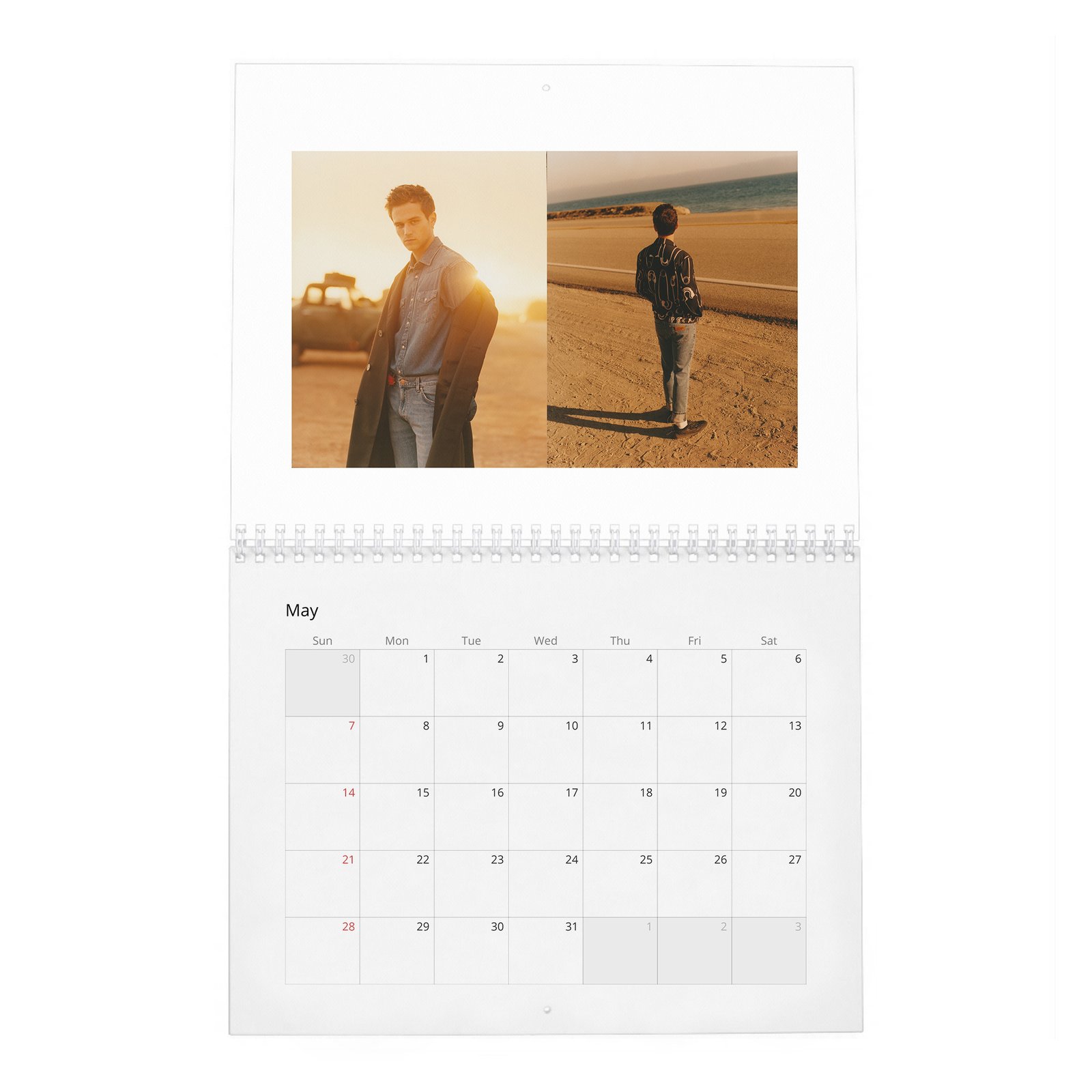 Brandon Flynn - California Dreamin' 2027 Wall Calendar