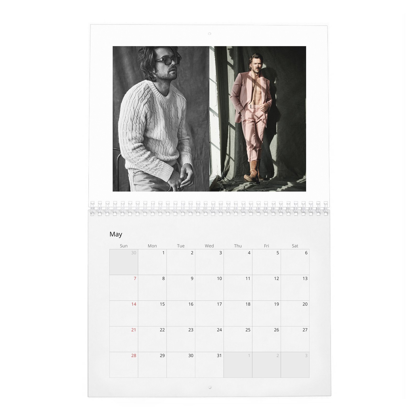 05 Brandon Sklenar - Man About Town 2027 Wall Calendar