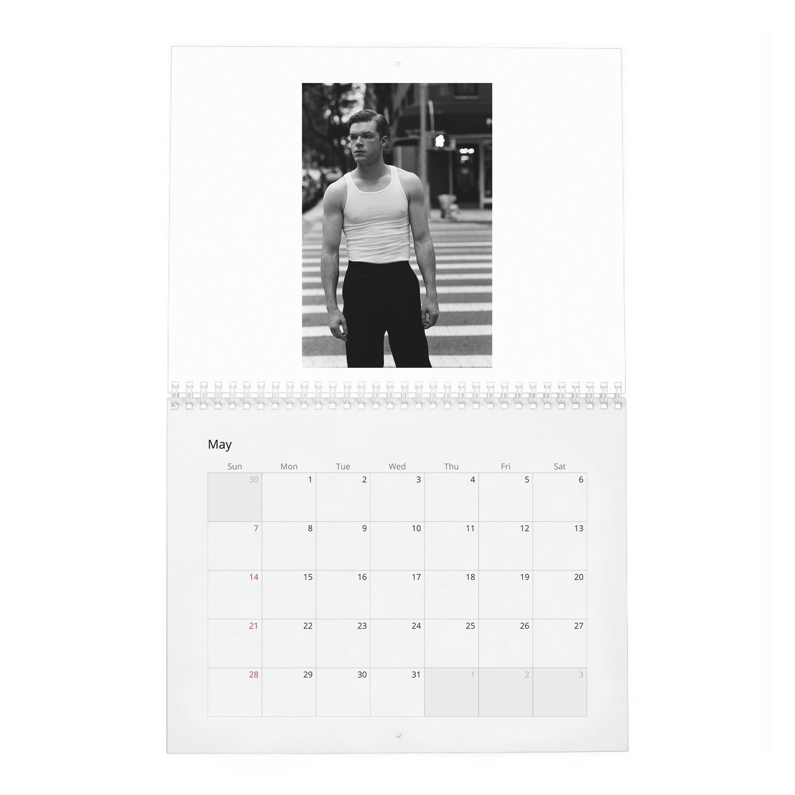 05 Cameron Monaghan - Pibe 2027 Wall Calendar