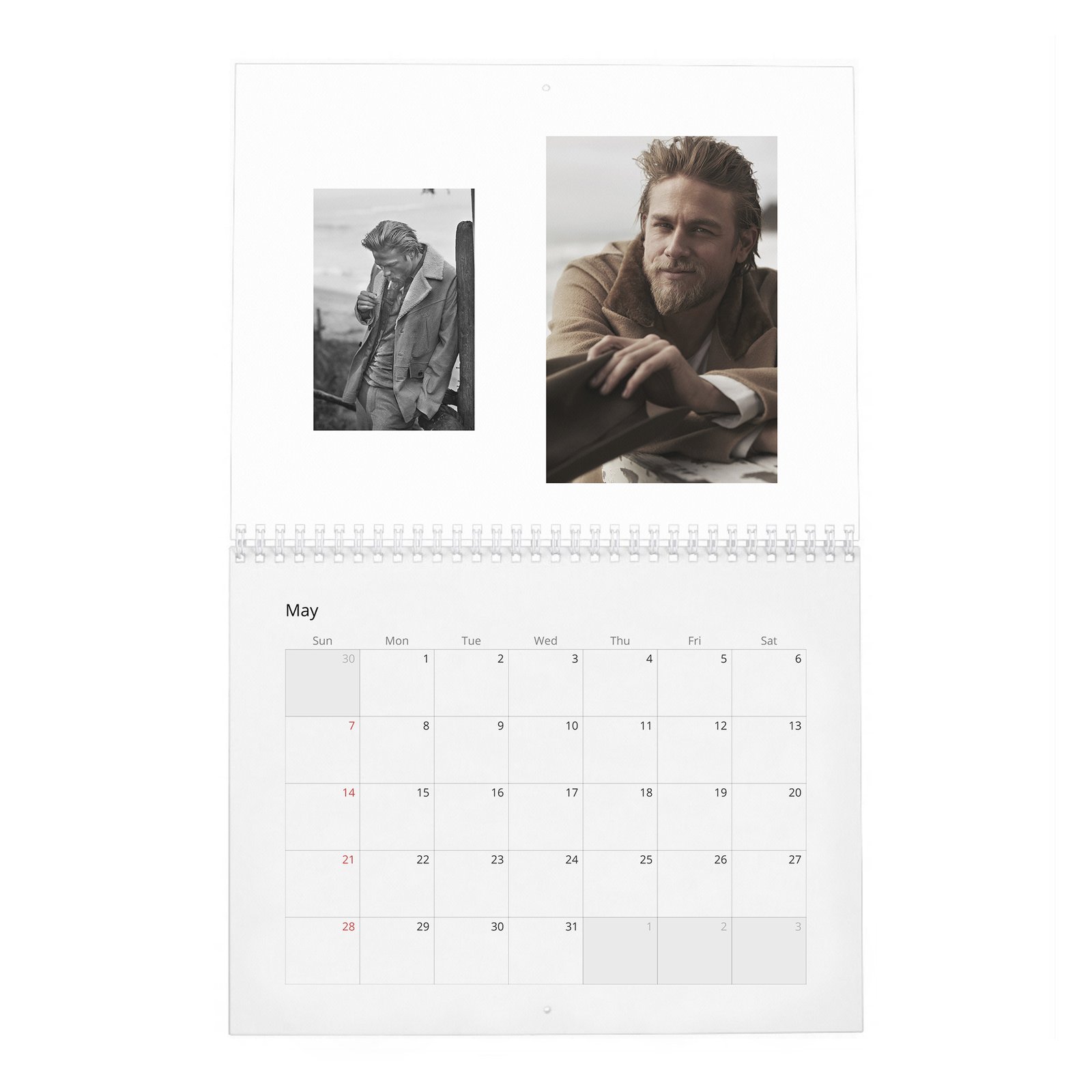 05 Charlie Hunnam - Man Of The World 2027 Wall Calendar