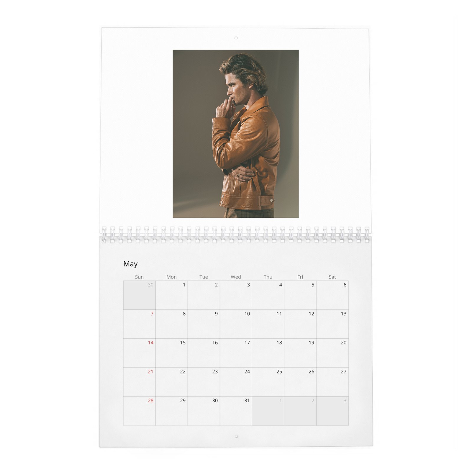 Chase Stokes - Living In The Moment 2027 Wall Calendar