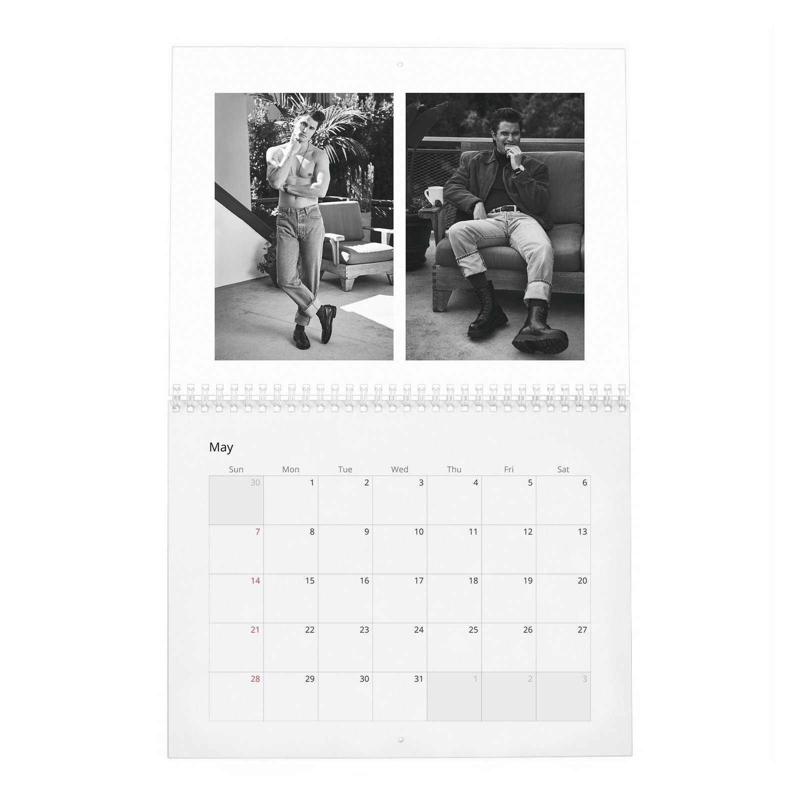 05 Chase Stokes - Wonderland 2027 Wall Calendar
