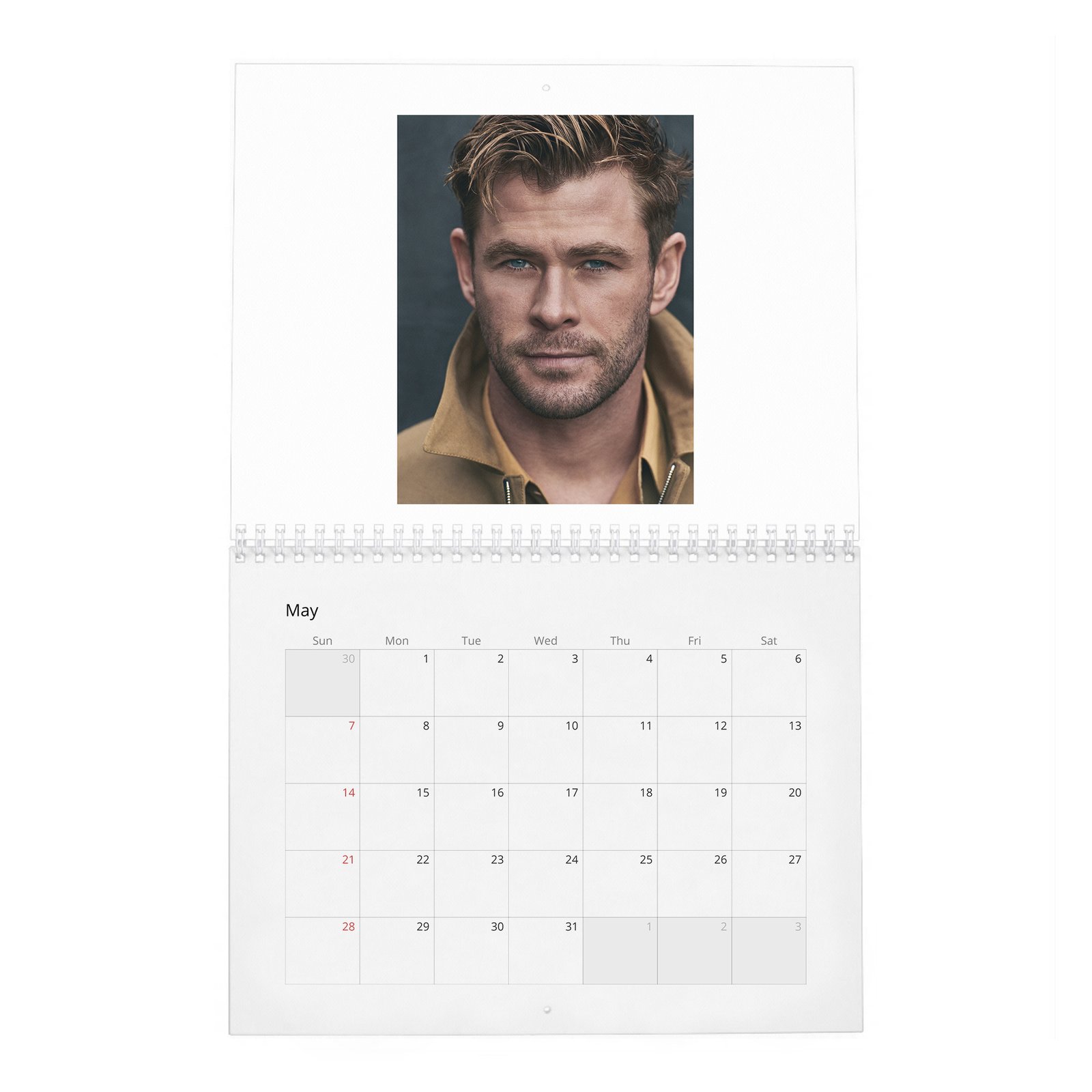 Chris Hemsworth - Strength And Soul 2027 Wall Calendar