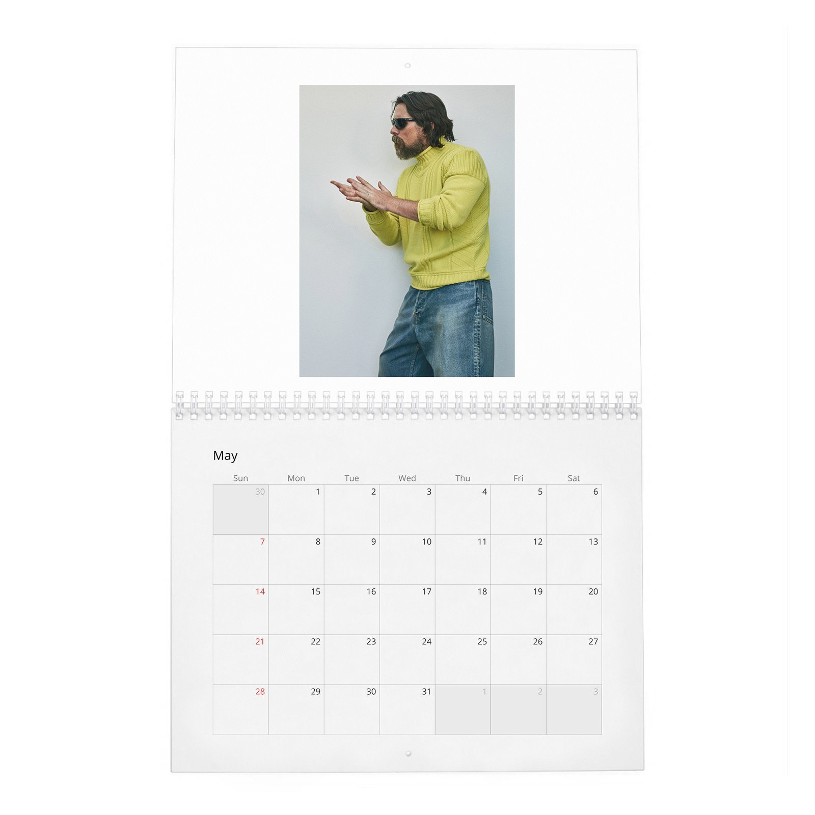 Christian Bale - Hollywood's Reluctant King 2027 Wall Calendar