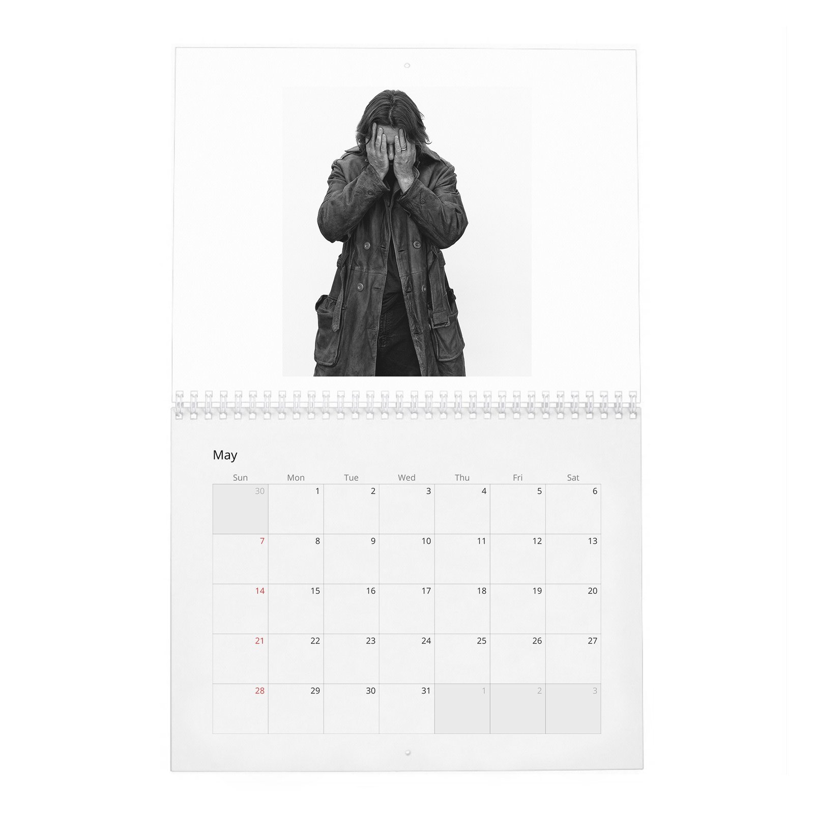 05 Christian Bale - Up Close With 2027 Wall Calendar