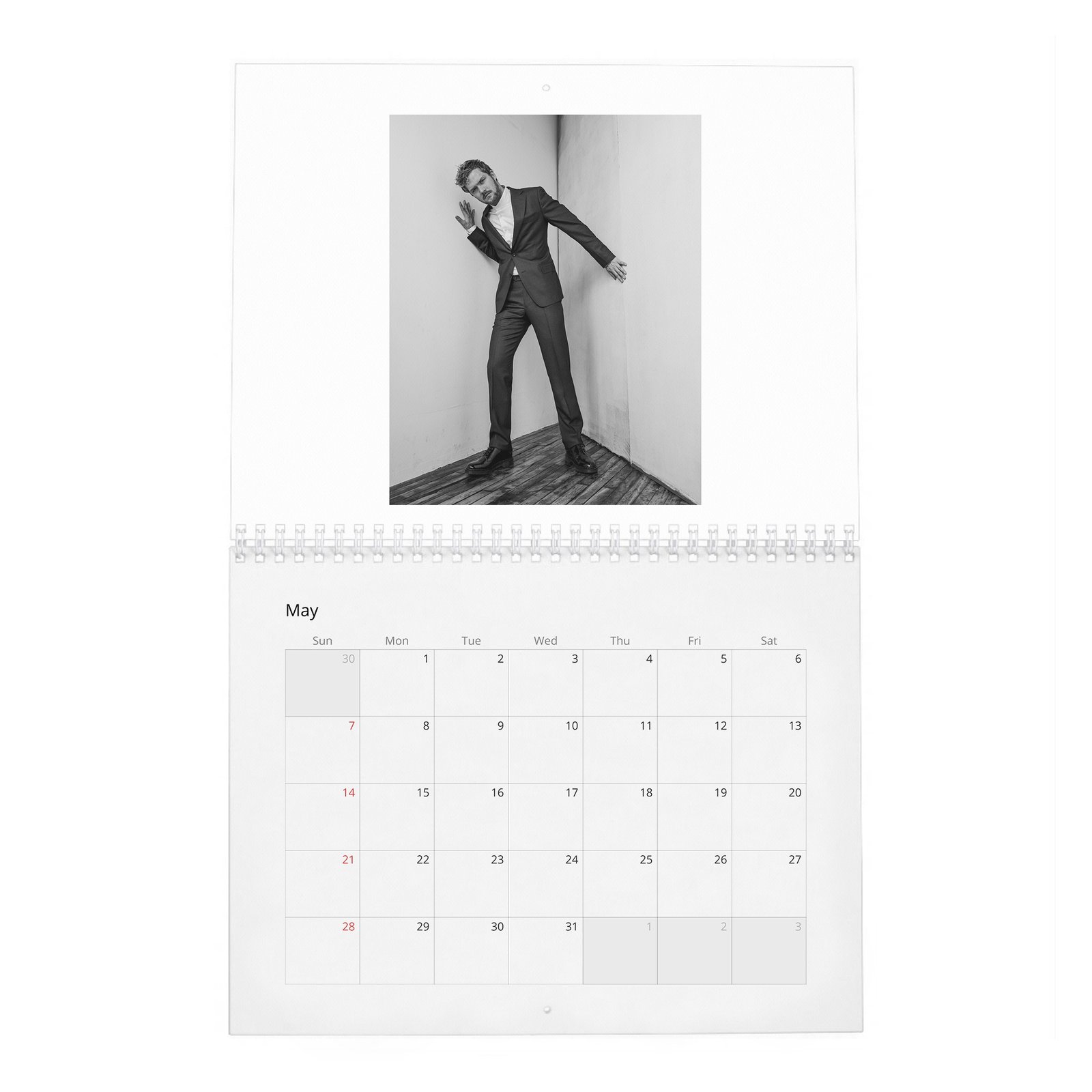05 Finn Jones - Laterals 2027 Wall Calendar