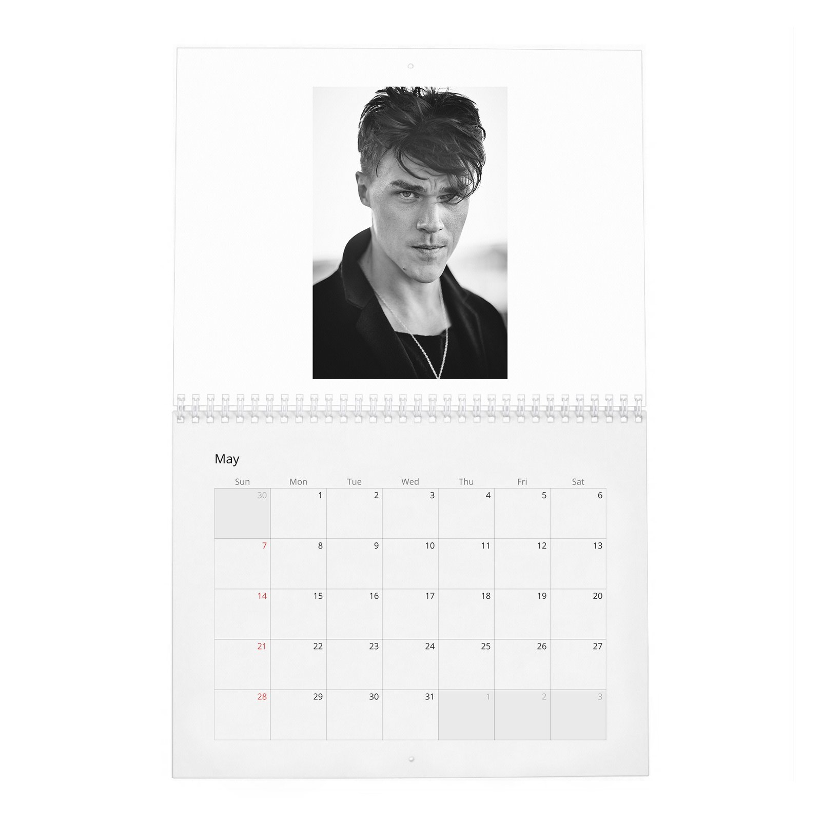 Finn Wittrock - Flaunt 2027 Wall Calendar