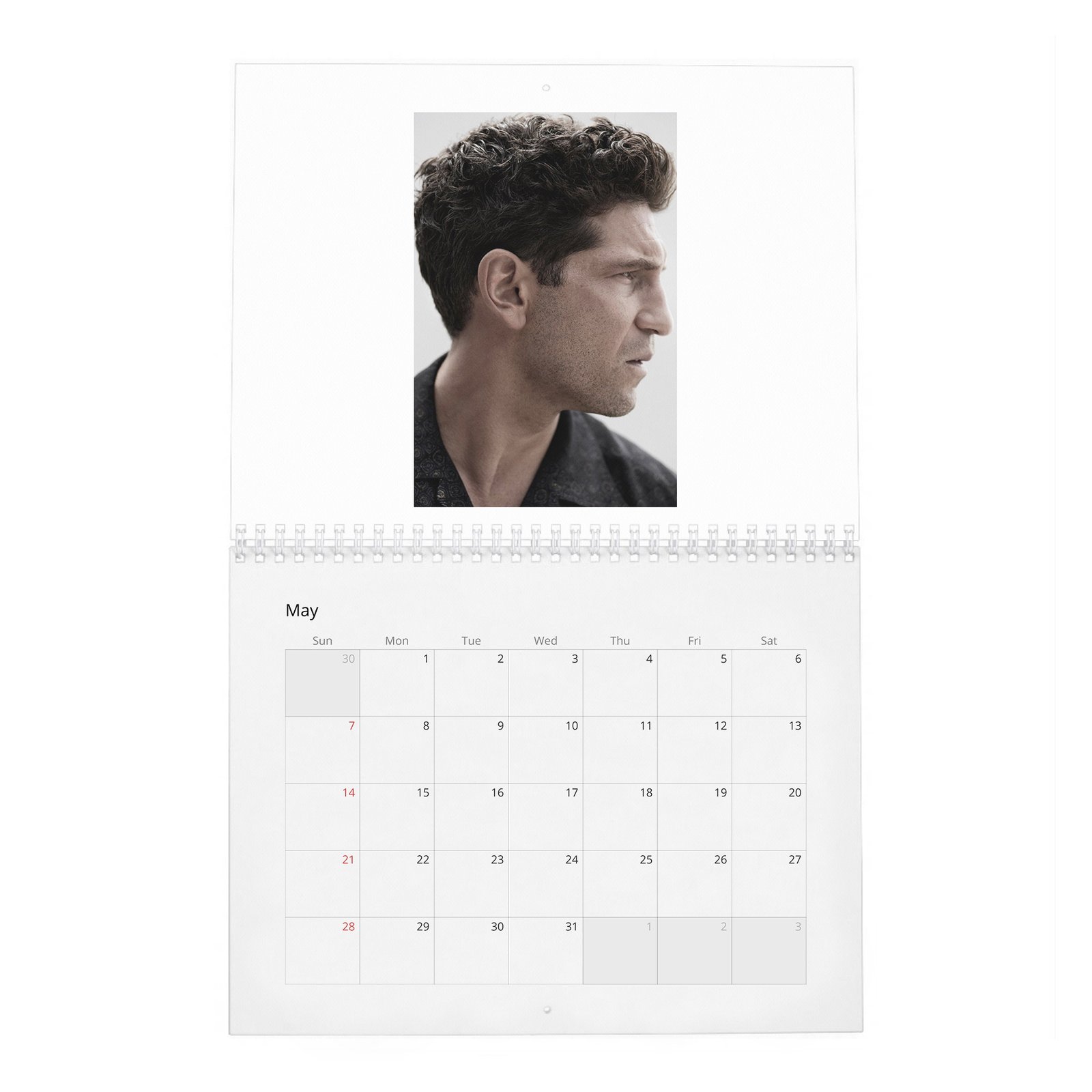 05 Jon Bernthal - Man On Fire 2027 Wall Calendar