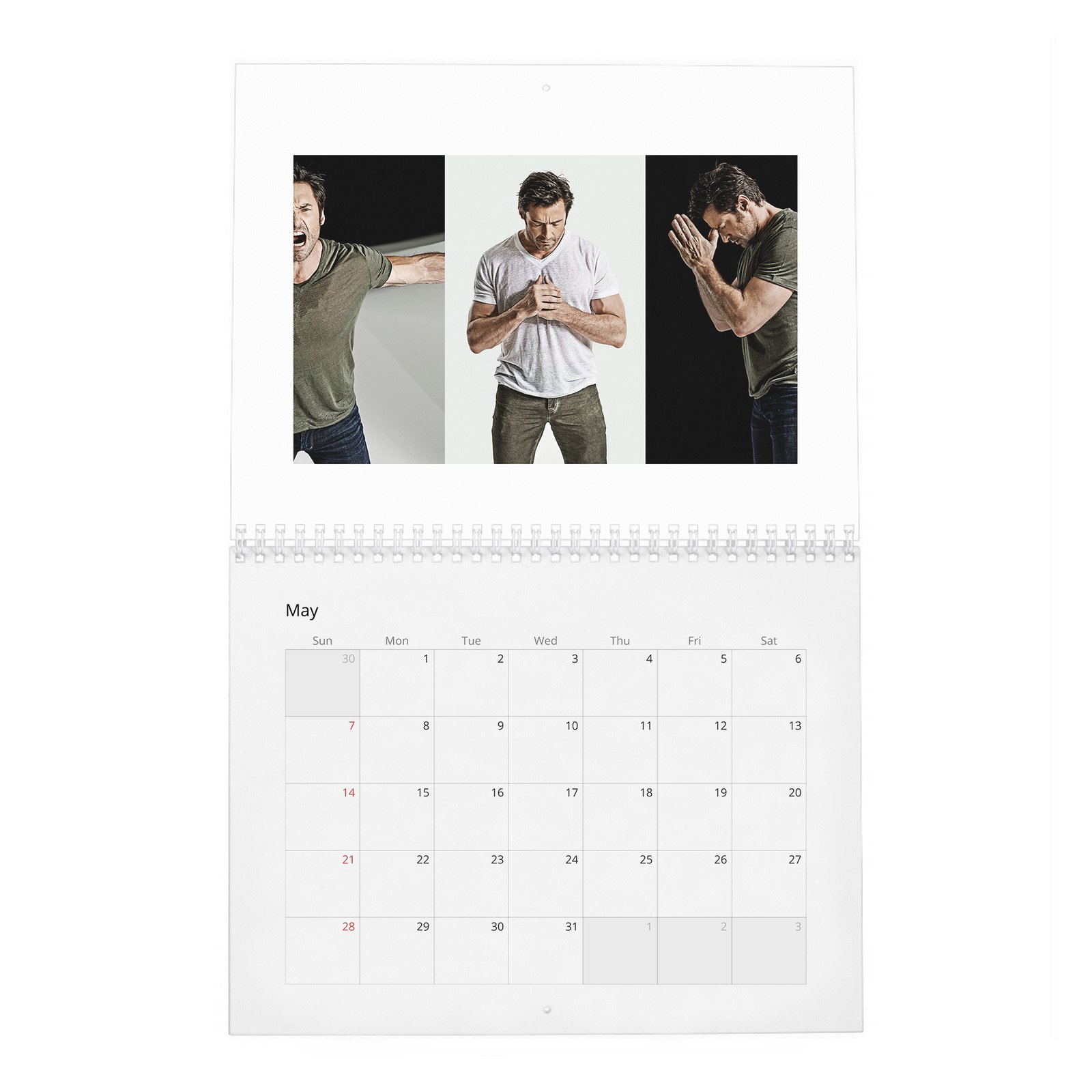 05 Hugh Jackman - There Is A Beast Inside 2027 Wall Calendar