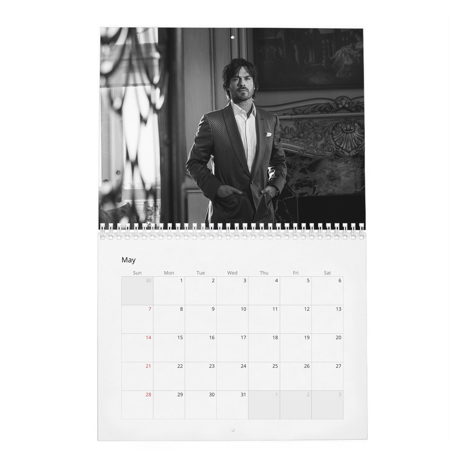 05 Ian Somerhalder - Nobleman 2027 Wall Calendar