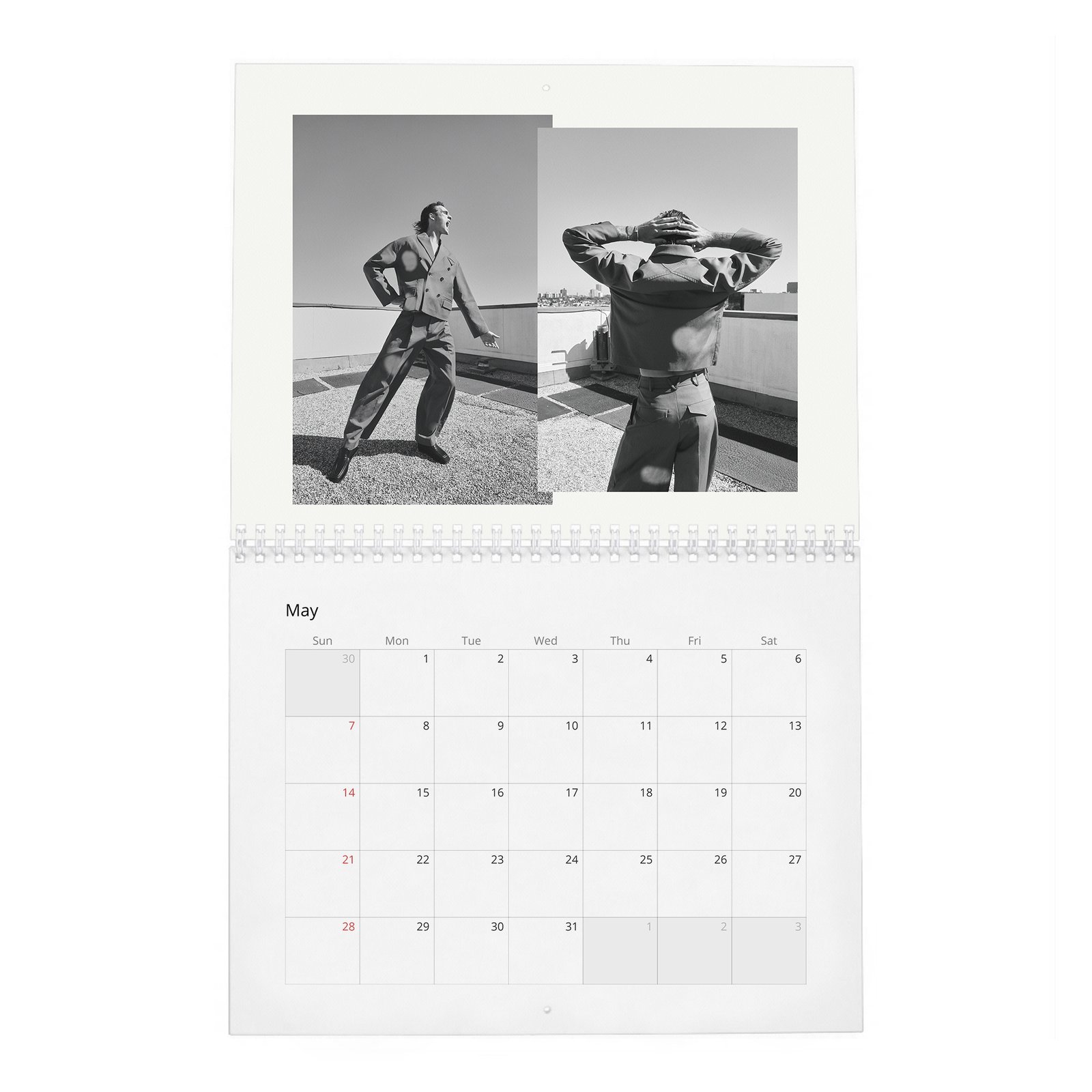 05 Jacob Elordi - Flaunt 2027 Wall Calendar