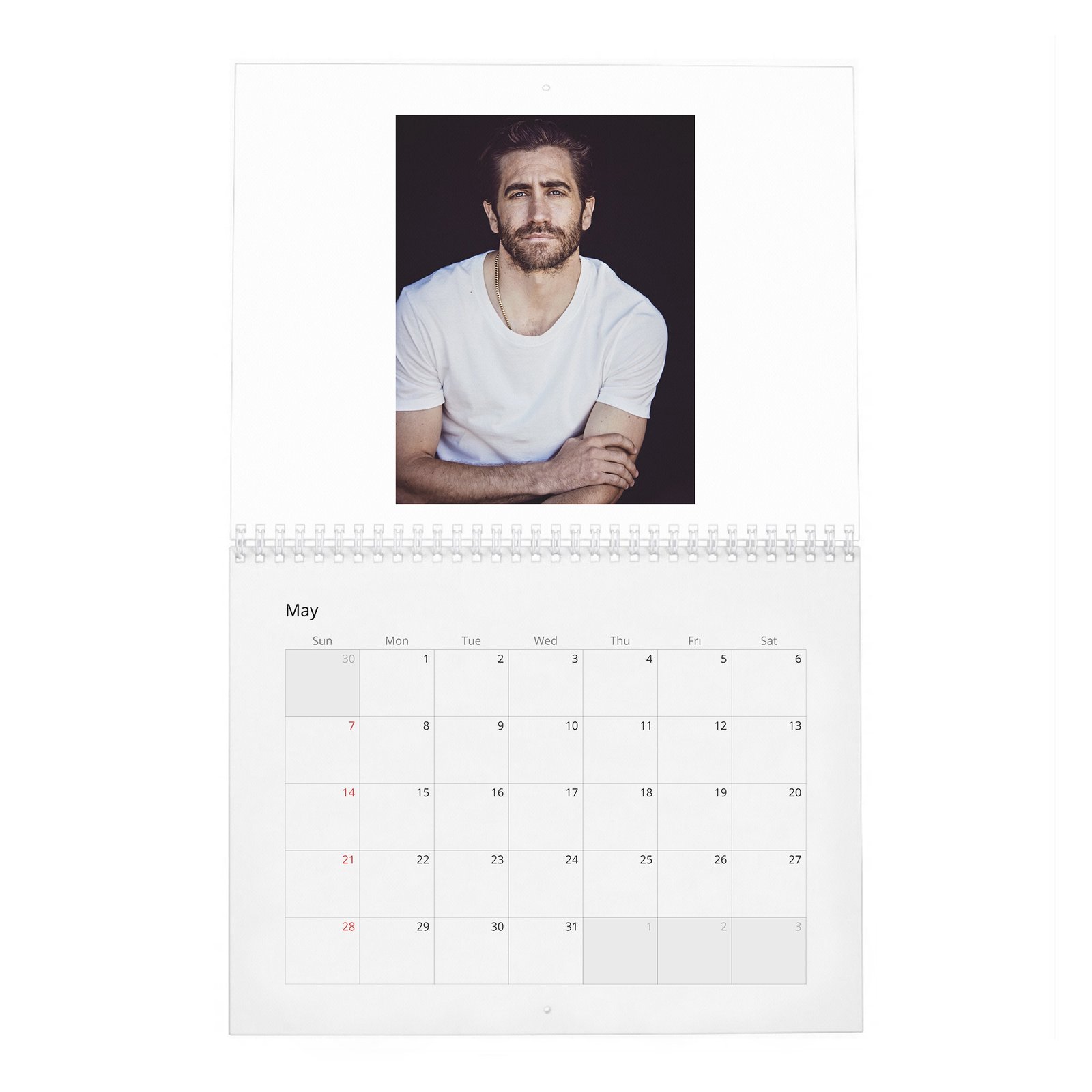 05 Jake Gyllenhaal - The A-List's Hippest Player 2027 Wall Calendar