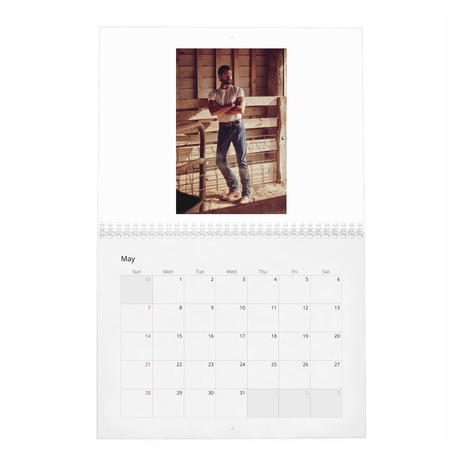 05 Jared Padalecki - The New Texas Ranger 2027 Wall Calendar