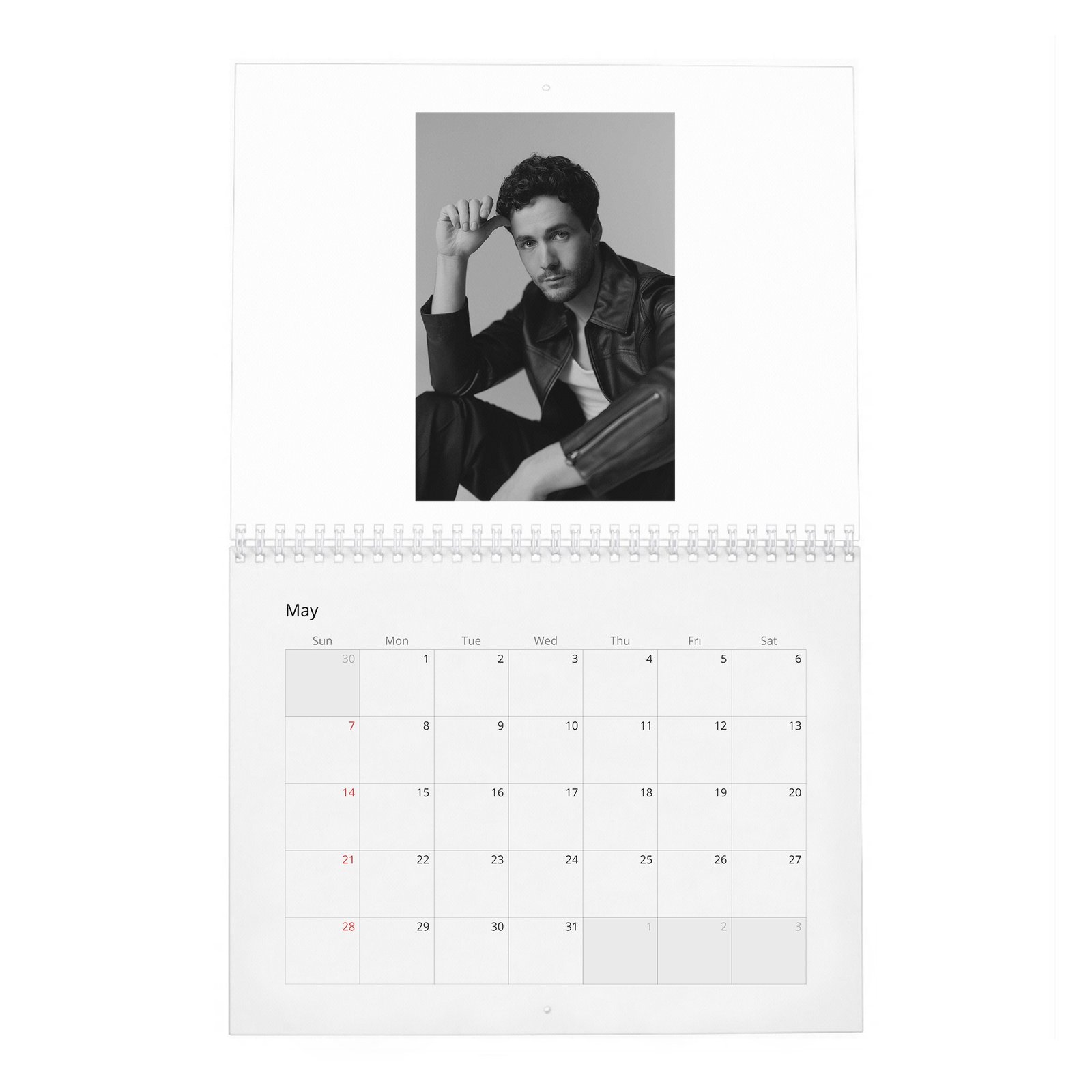 05 Jonah Hauer-King - Leading Lights 2027 Wall Calendar