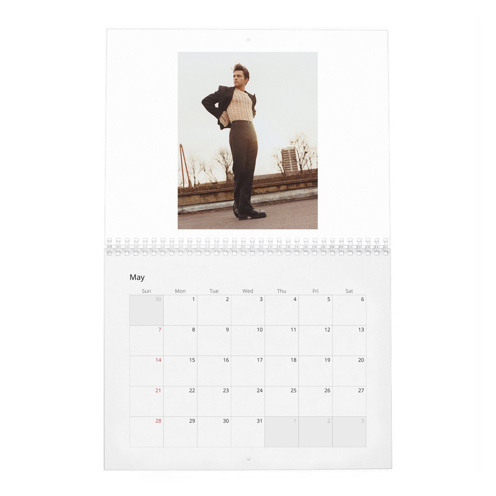 Jonathan Bailey - Becoming A Leading Man 2027 Wall Calendar