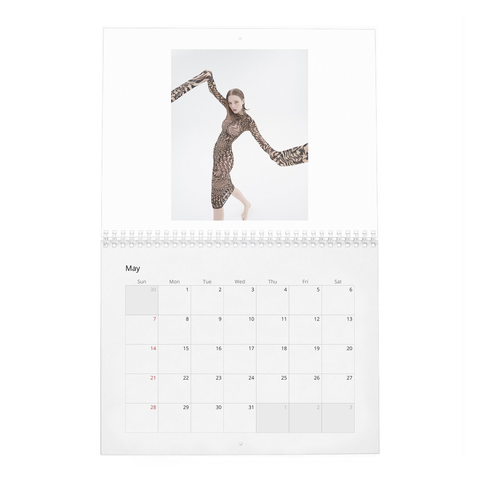 05 (2) Hunter Schafer - Leaning In 2027 Wall Calendar