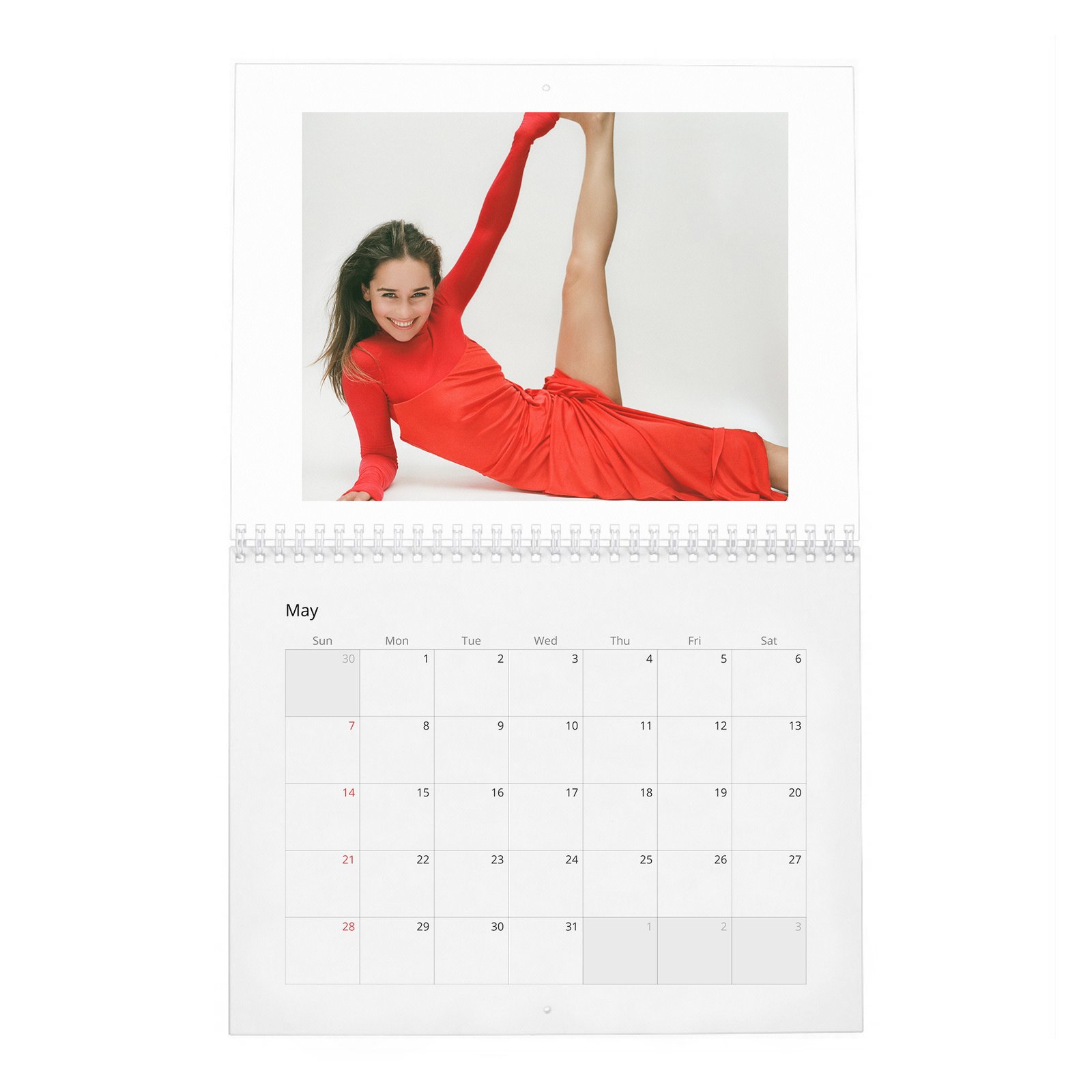 05 (2) Emilia Clarke - Power and Passion 2027 Wall Calendar