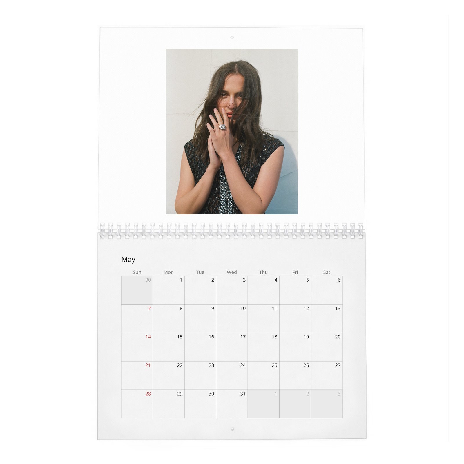 Alicia Vikander - Swedish North Star 2027 Wall Calendar