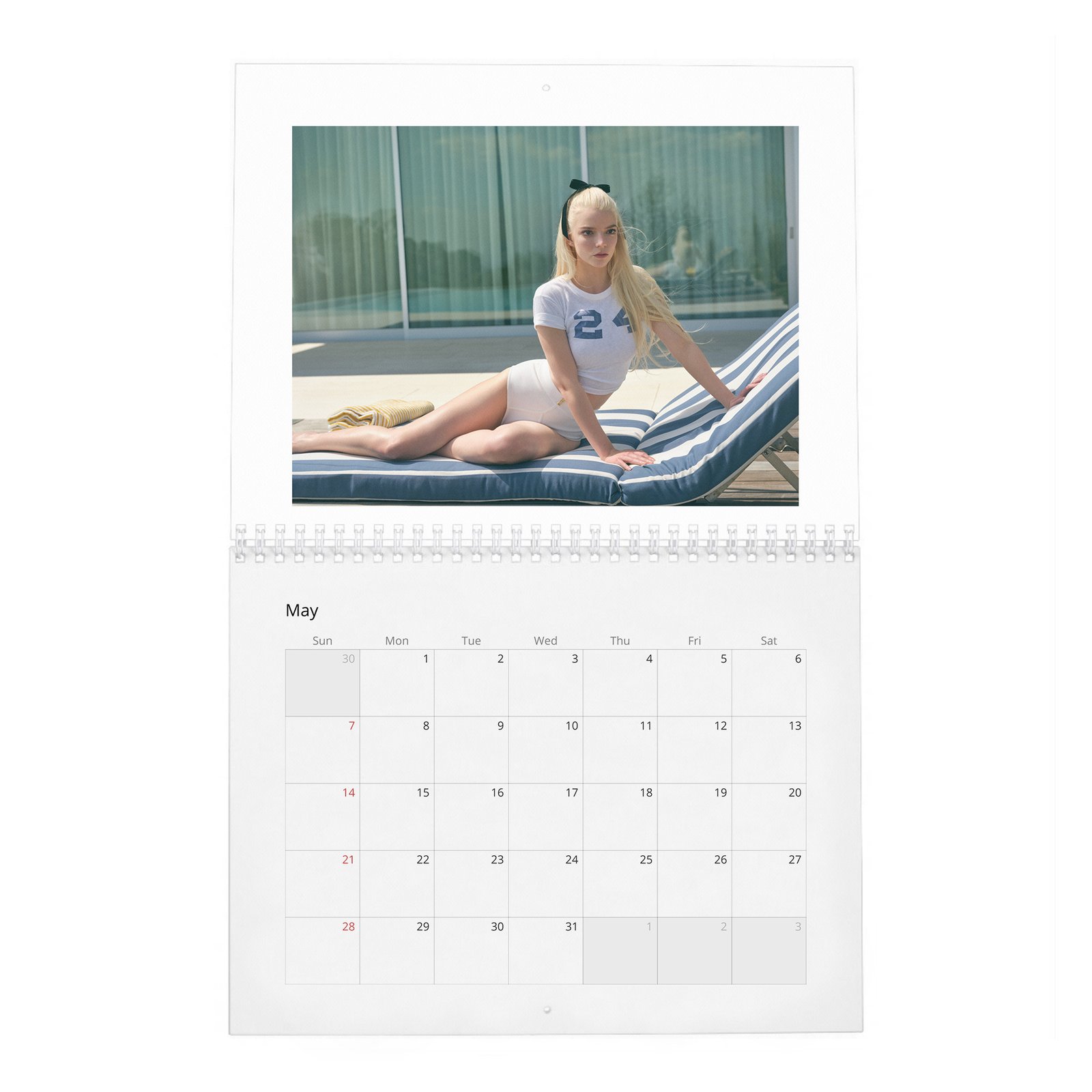 05 Anya Taylor-Joy - Falling In Love 2027 Wall Calendar