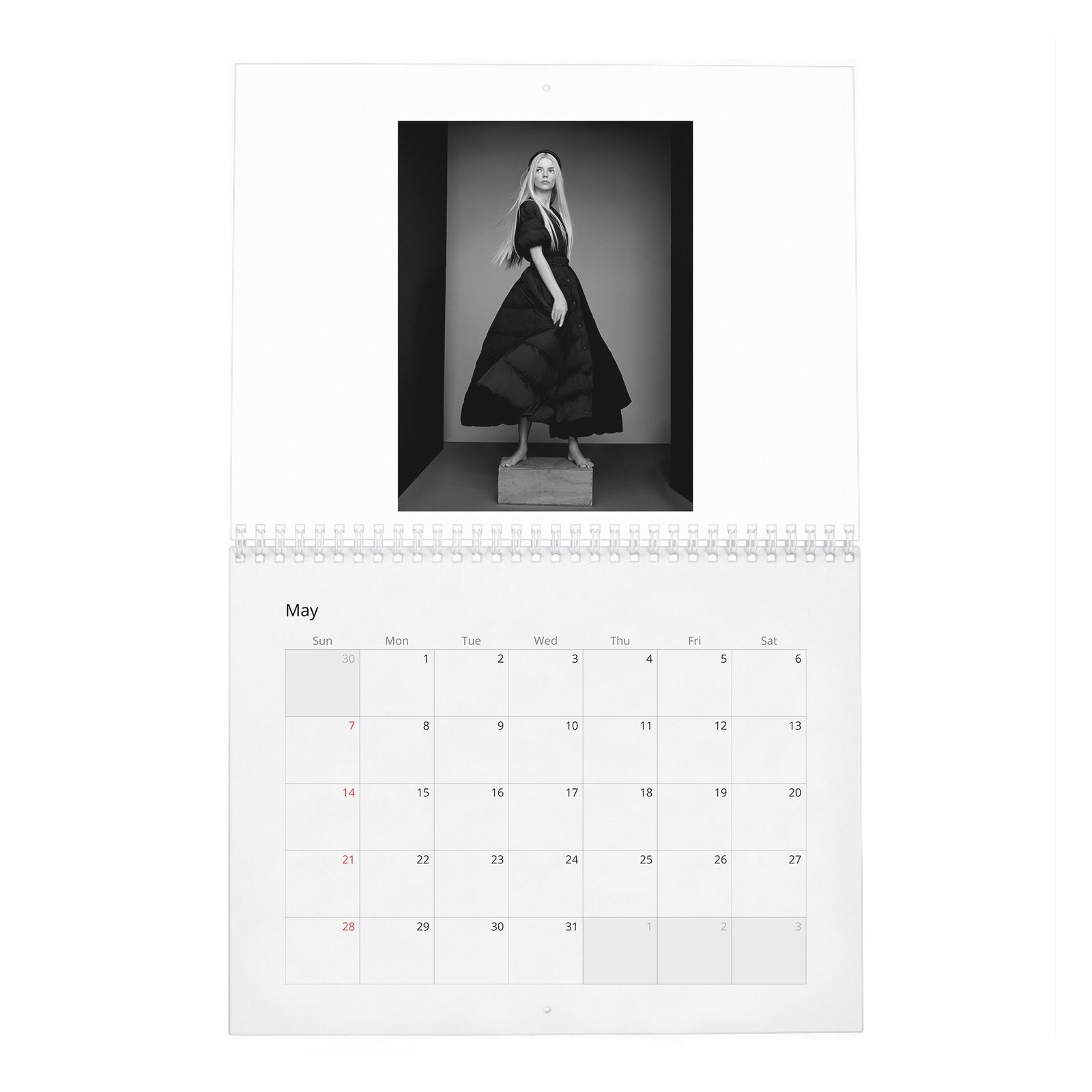 05 Anya Taylor-Joy - Platinum Queen 2027 Wall Calendar