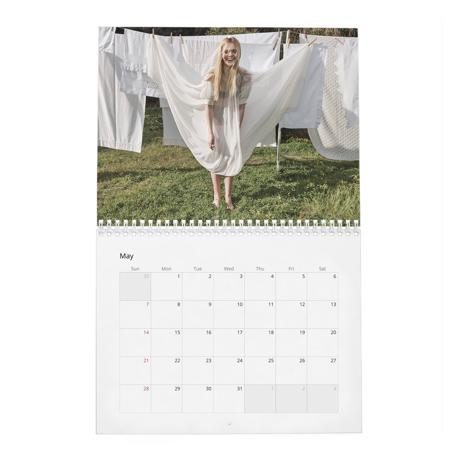 Elle Fanning - Heavenly Creature 2027 Wall Calendar