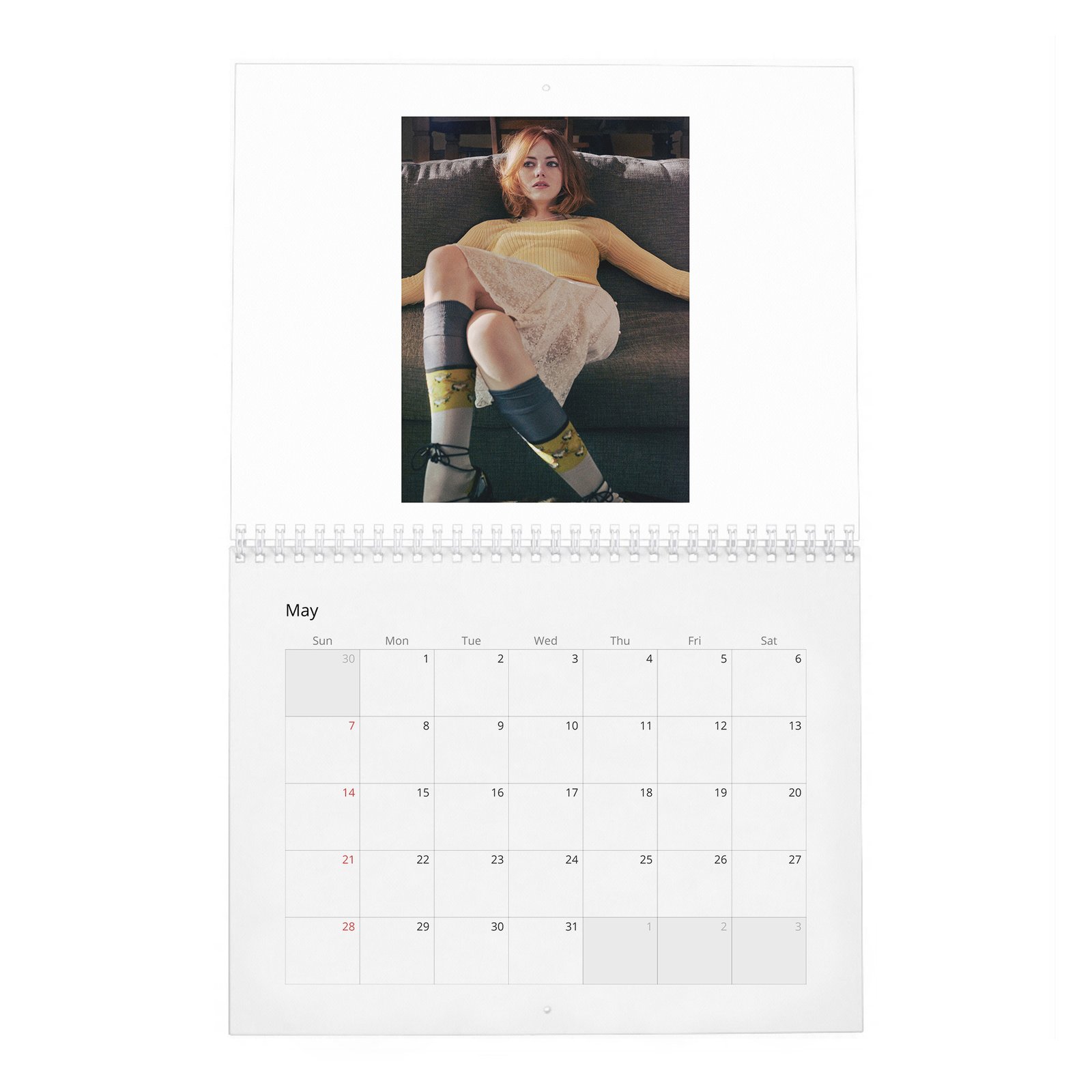 05 Emma Stone - Interview 2027 Wall Calendar