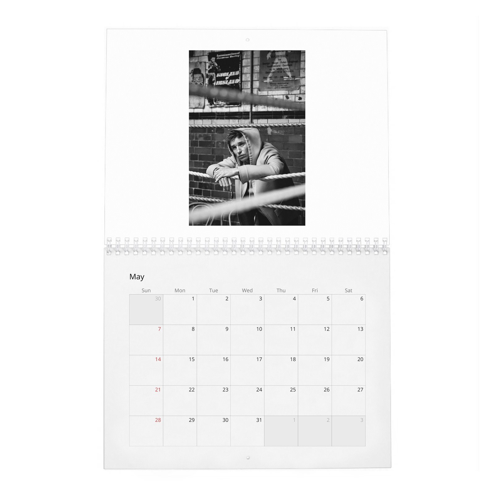 05 Eddie Redmayne - Rare Talent 2027 Wall Calendar