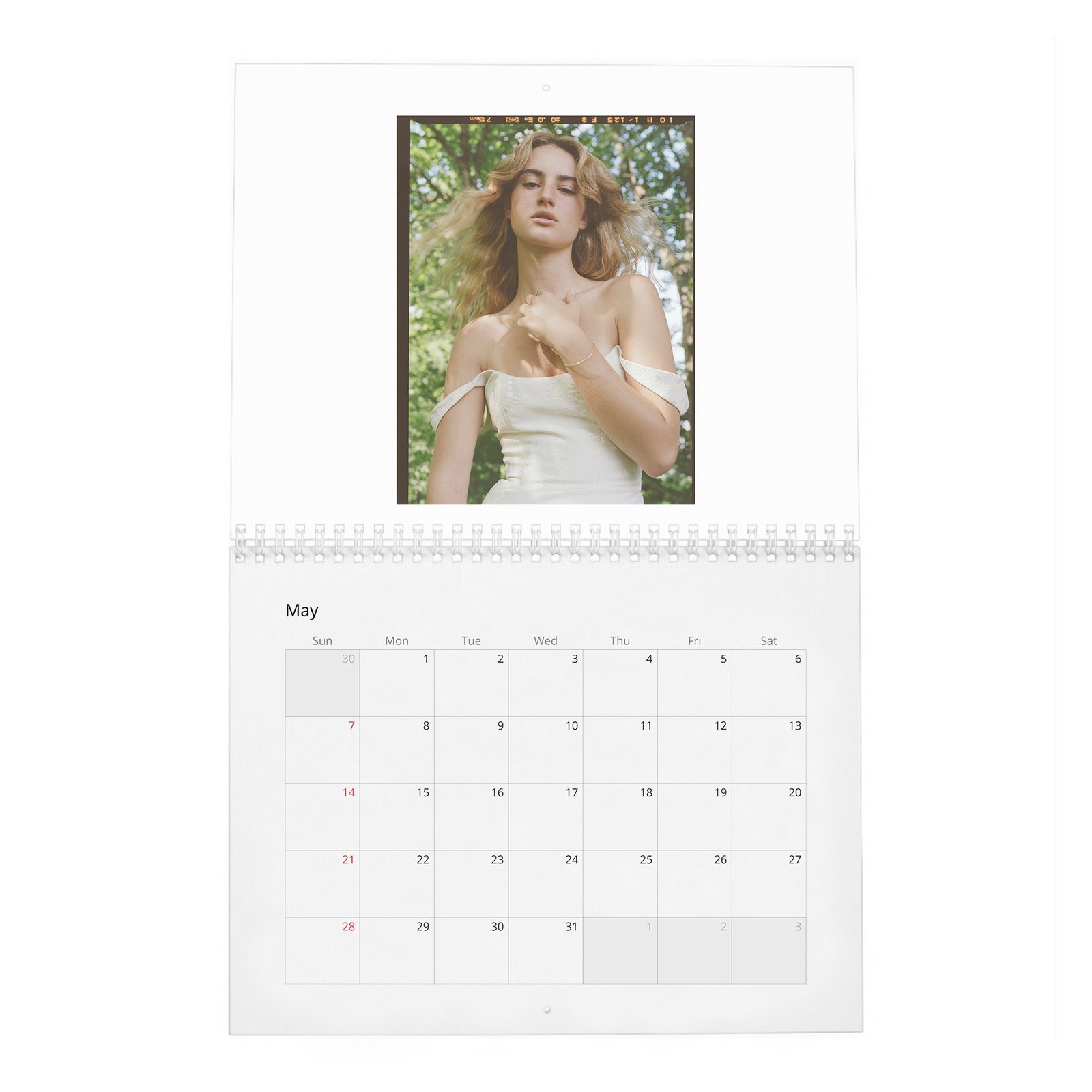 05 Grace Van Patten - Laterals 2027 Wall Calendar