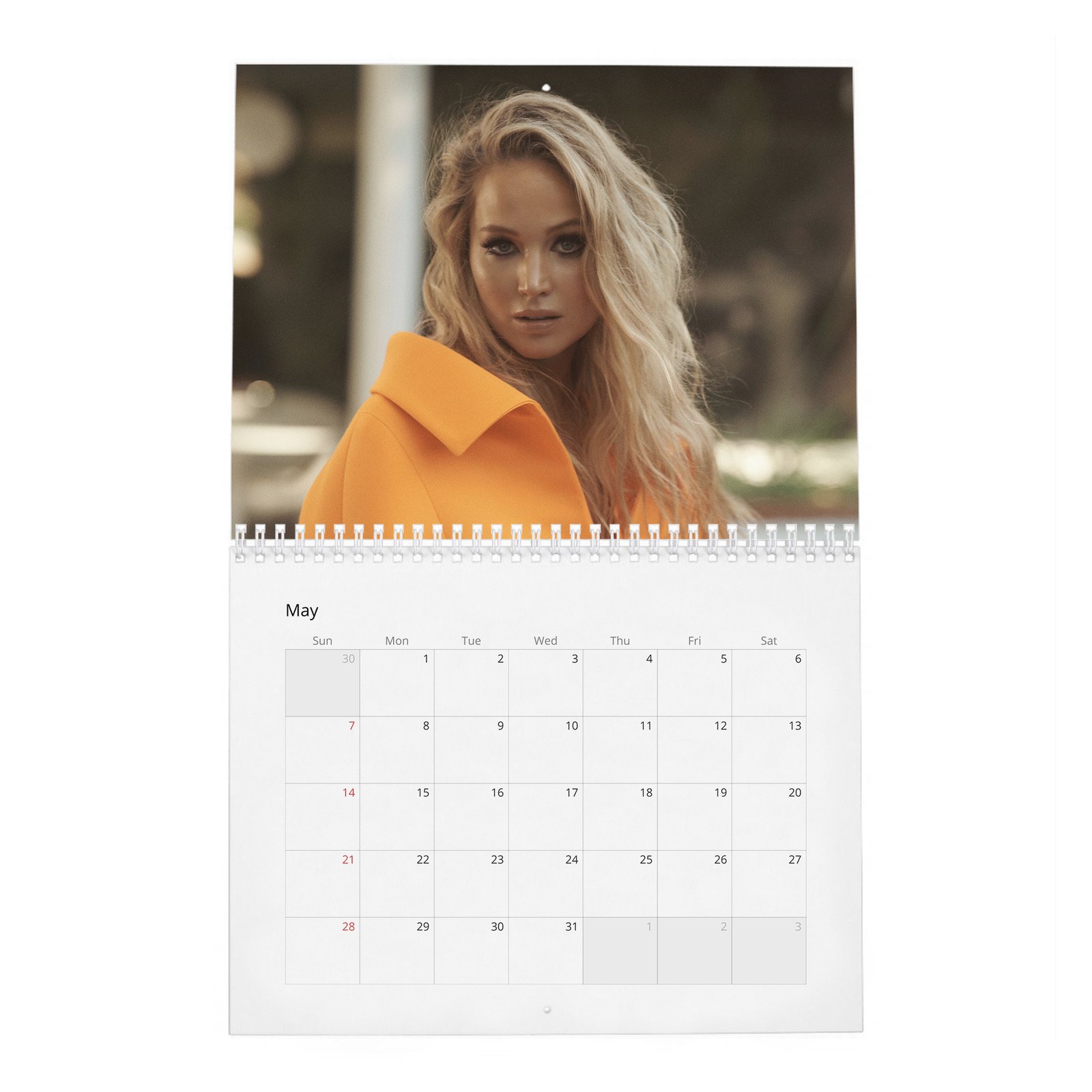 05 Jennifer Lawrence - Does It Her Way 2027 Wall Calendar