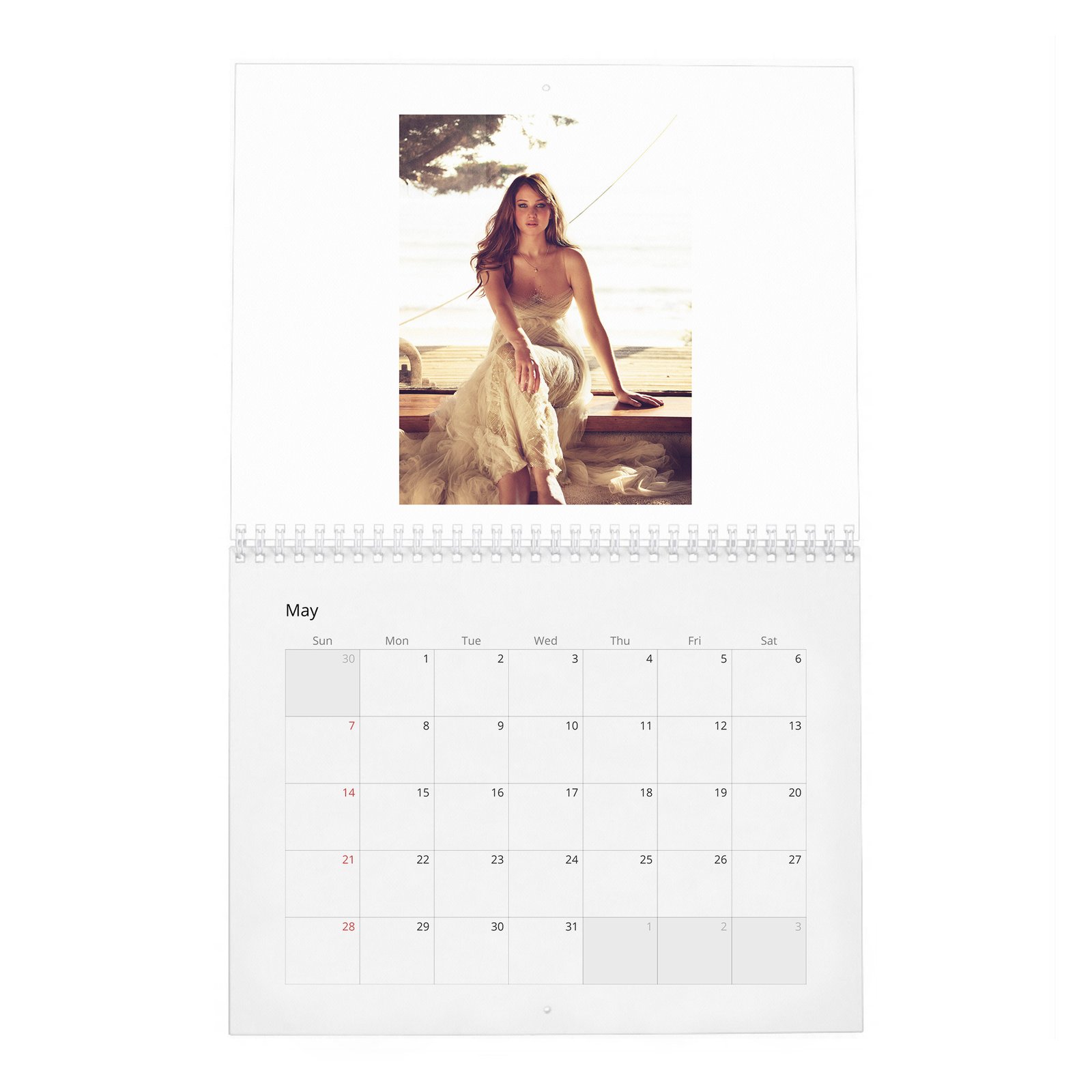 Jennifer Lawrence - Like A Normal Person 2027 Wall Calendar