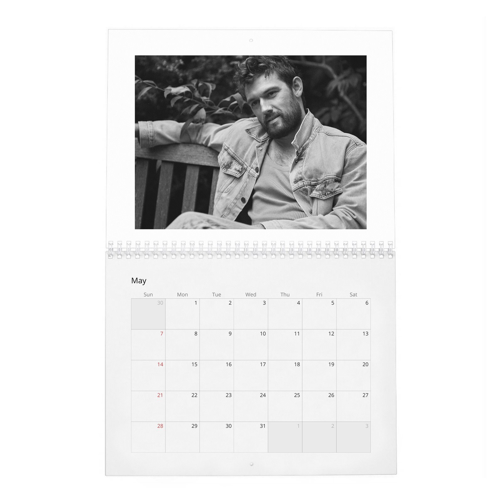 05 Alex Pettyfer - My Way 2027 Wall Calendar