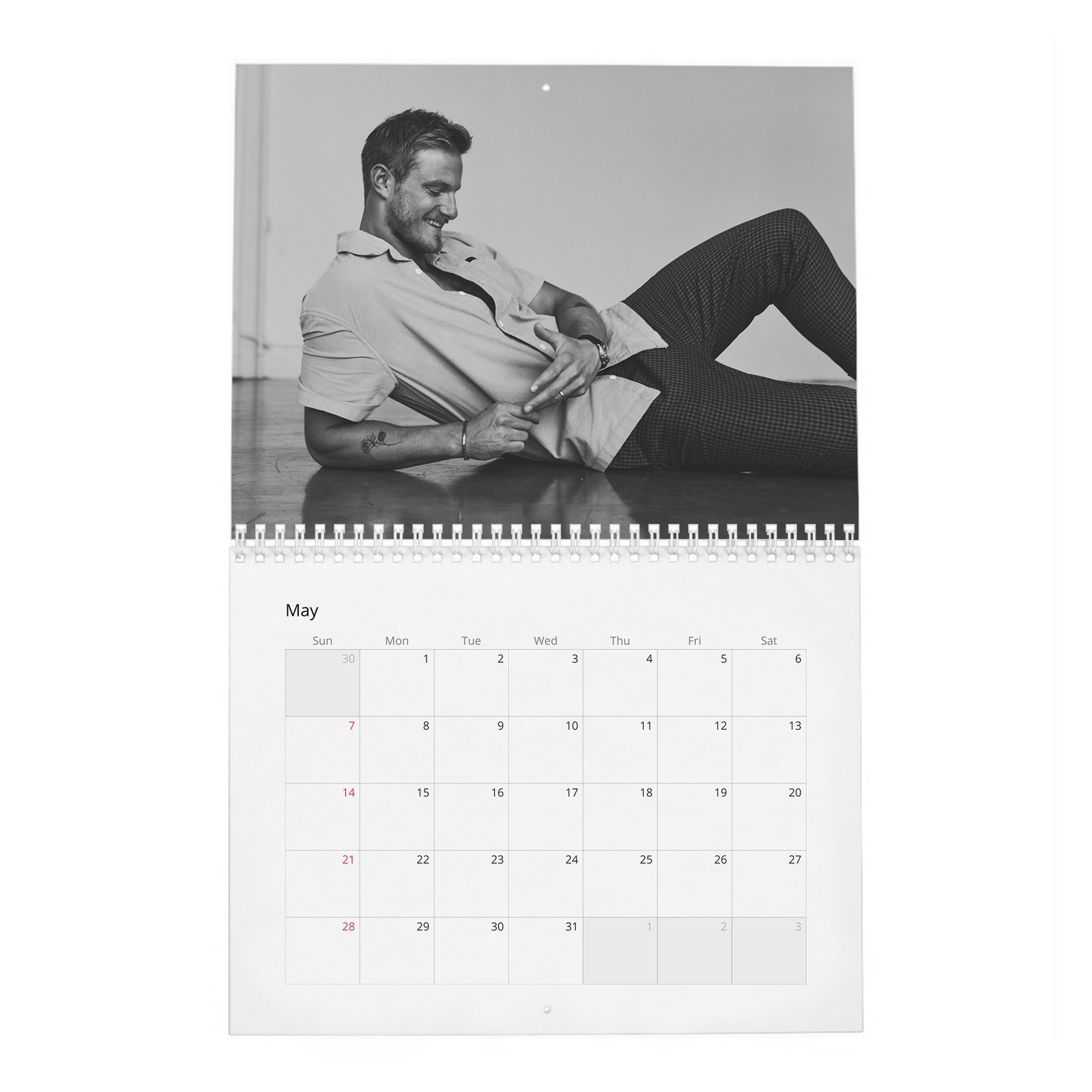 05 Alexander Ludwig - Lucky In Love 2027 Wall Calendar