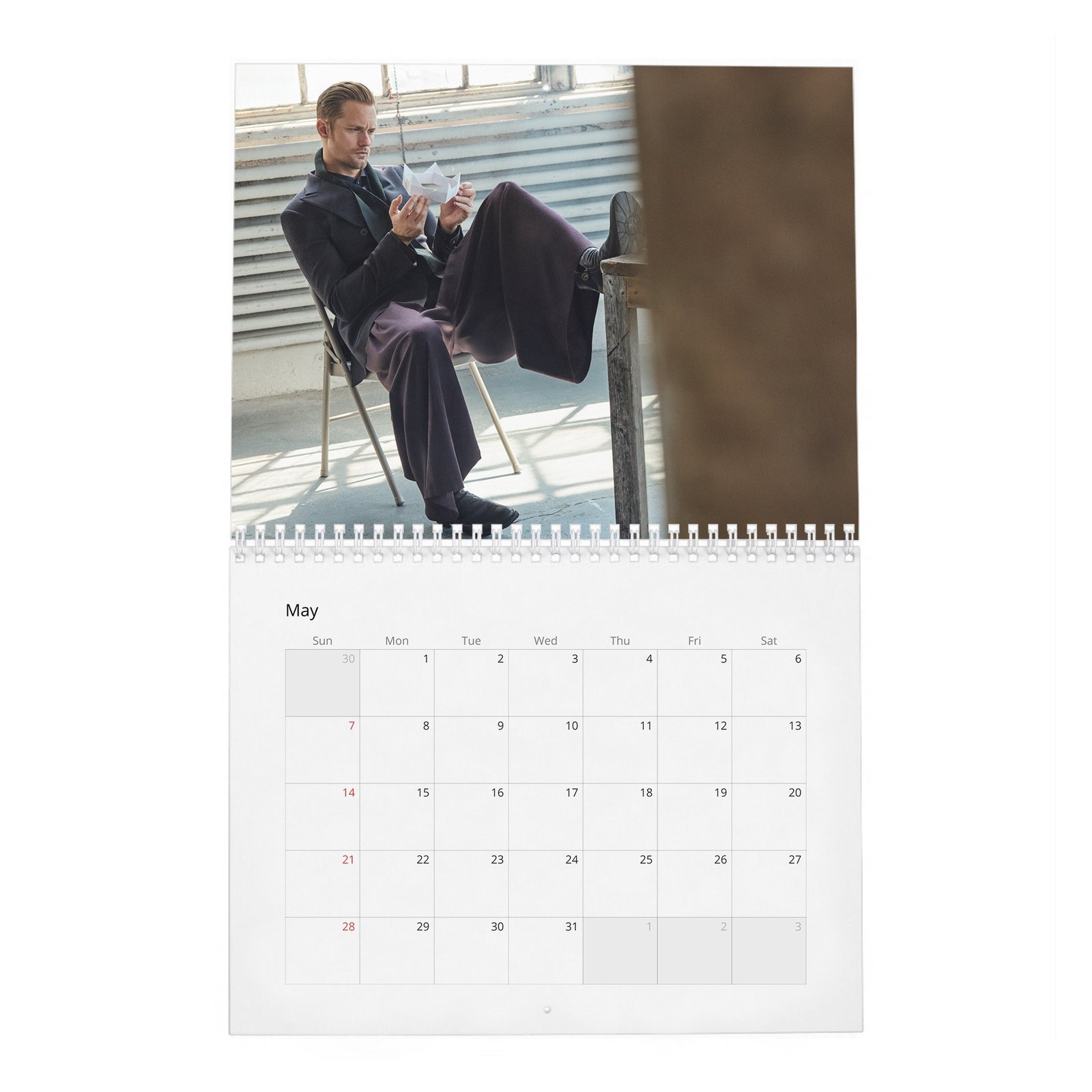 05 Alexander Skarsgard - Scenes 2027 Wall Calendar