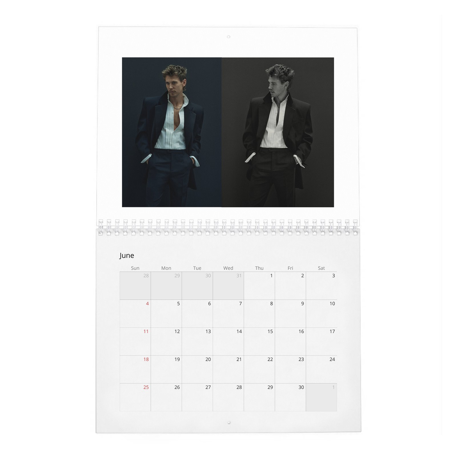 06 Austin Butler - Never Backs Down 2027 Wall Calendar