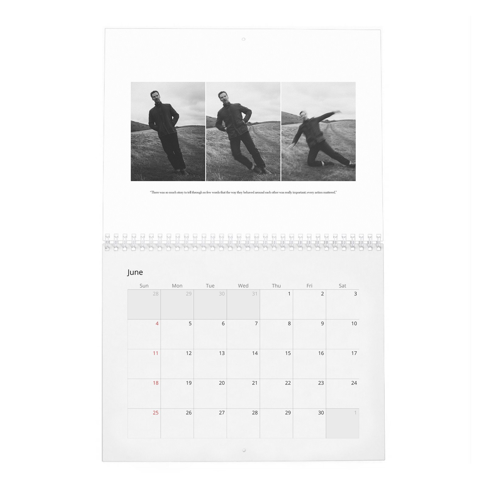 06 Benedict Cumberbatch - Monsters Among Us 2027 Wall Calendar