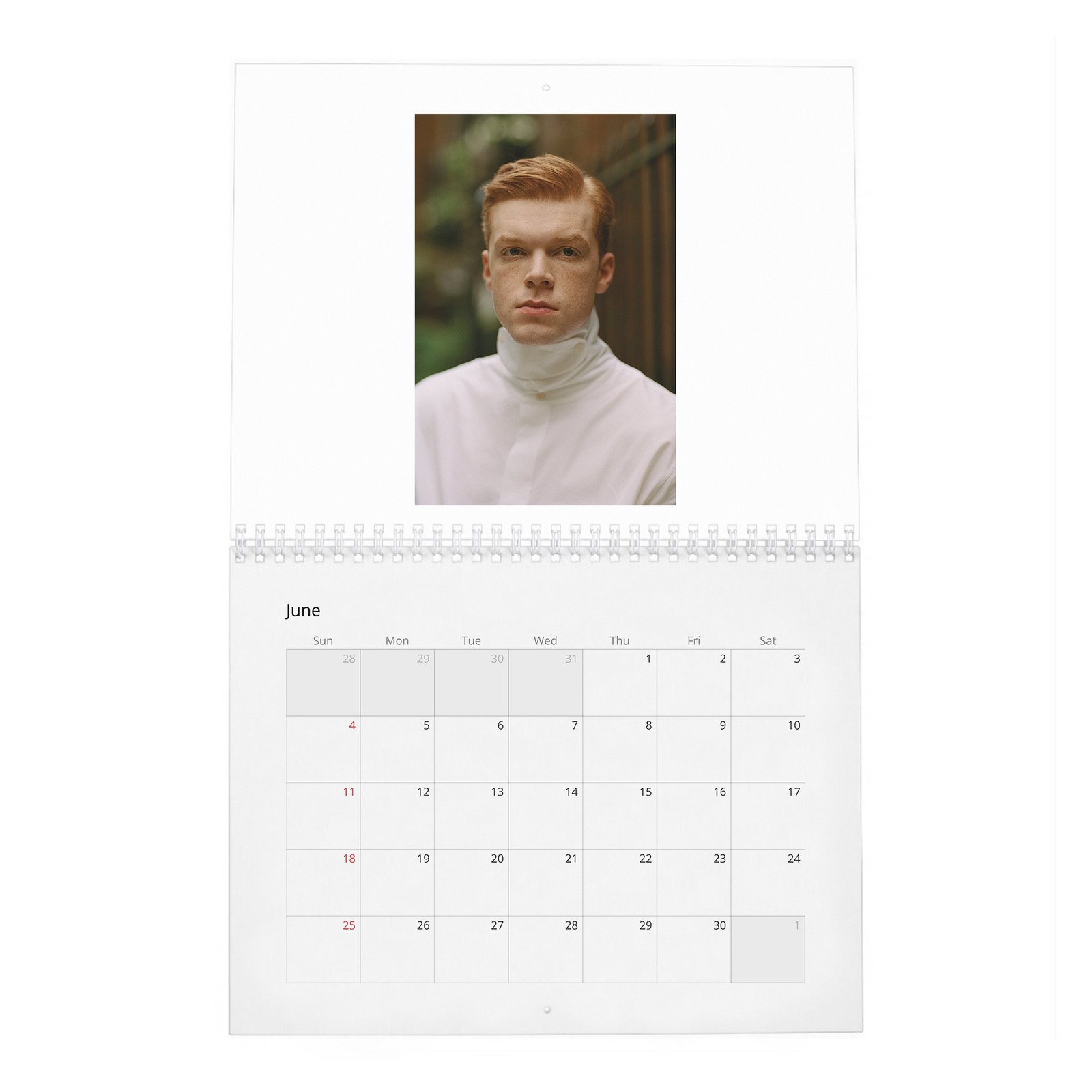 06 Cameron Monaghan - Pibe 2027 Wall Calendar