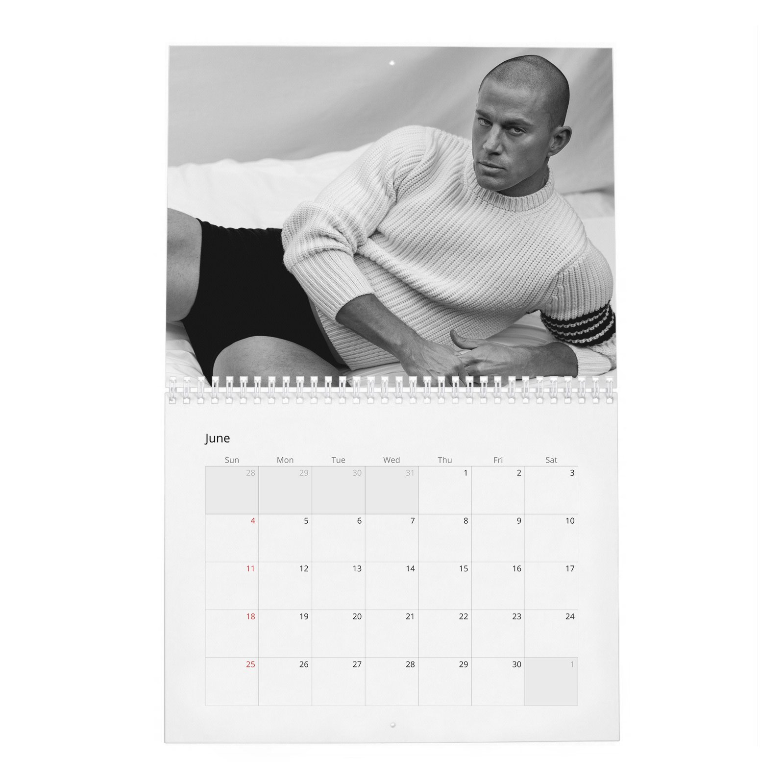 06 Channing Tatum - Second Act 2027 Wall Calendar