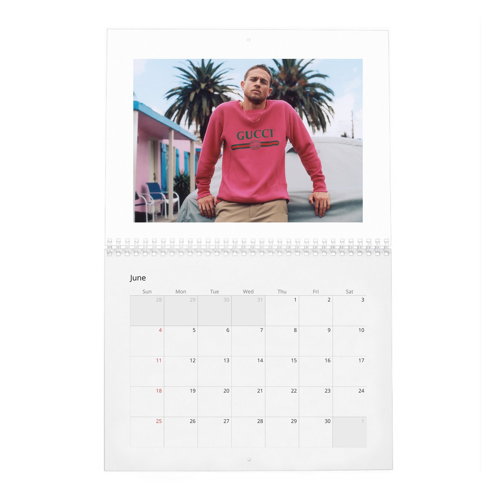 06 Charlie Hunnam - Hunkiest Moments 2027 Wall Calendar