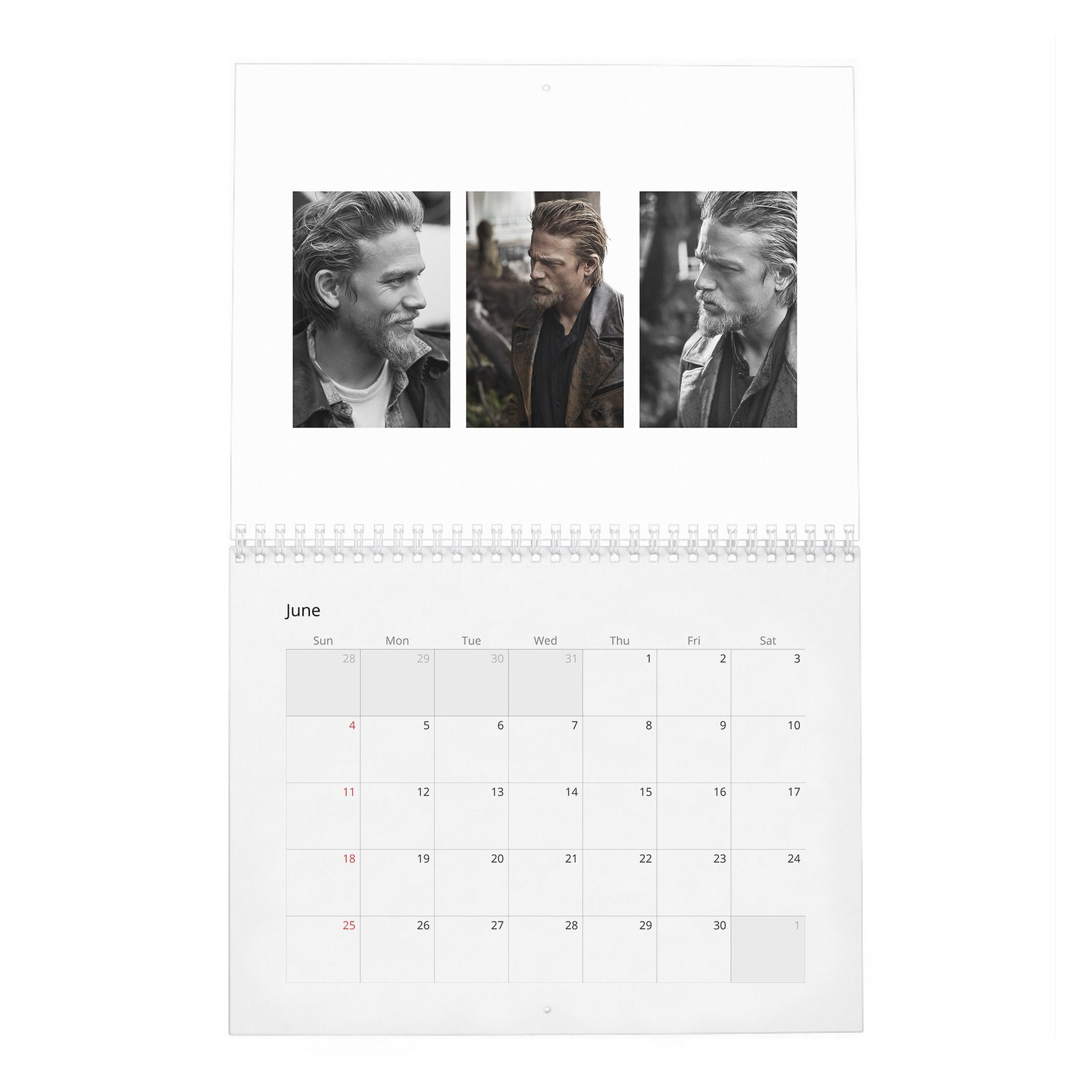 06 Charlie Hunnam - Man Of The World 2027 Wall Calendar