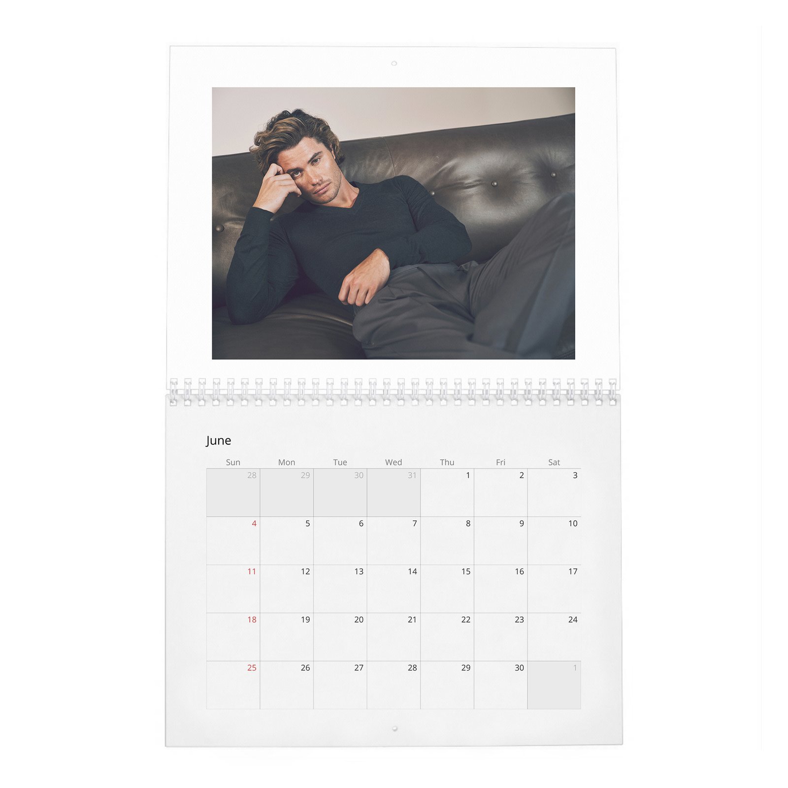 Chase Stokes - Living In The Moment 2027 Wall Calendar