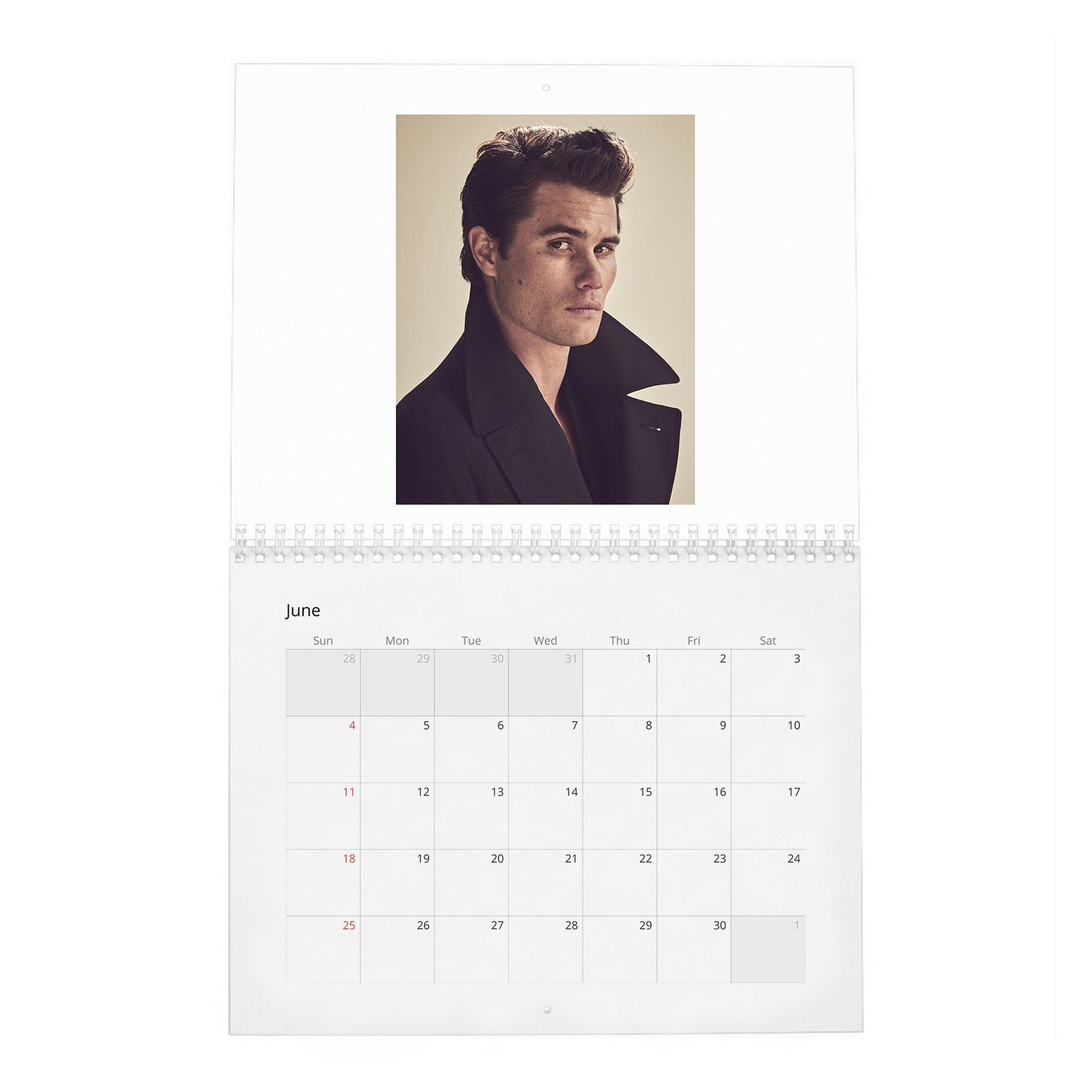 06 Chase Stokes - Wonderland 2027 Wall Calendar