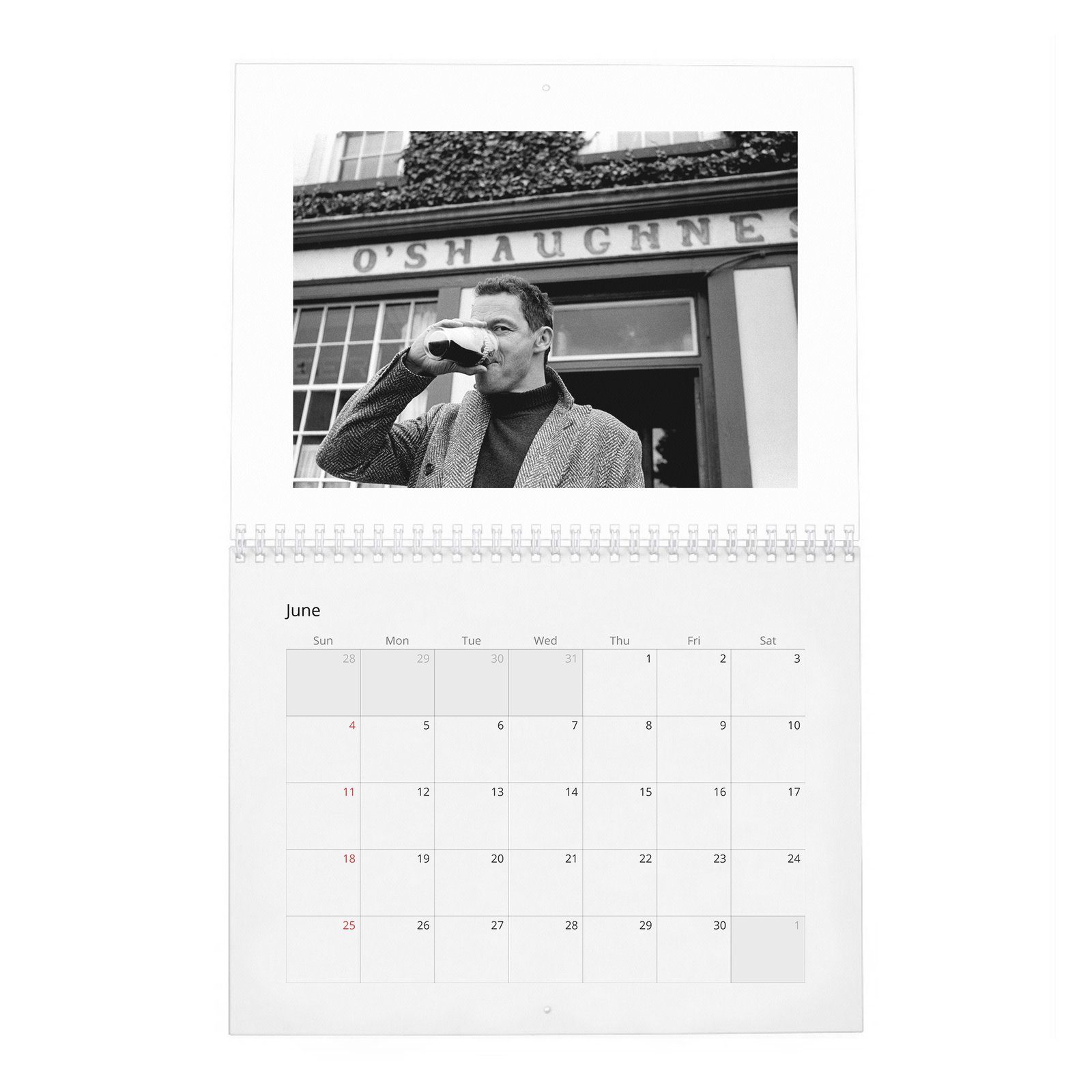 06 Dominic West - King Of The Castle 2027 Wall Calendar